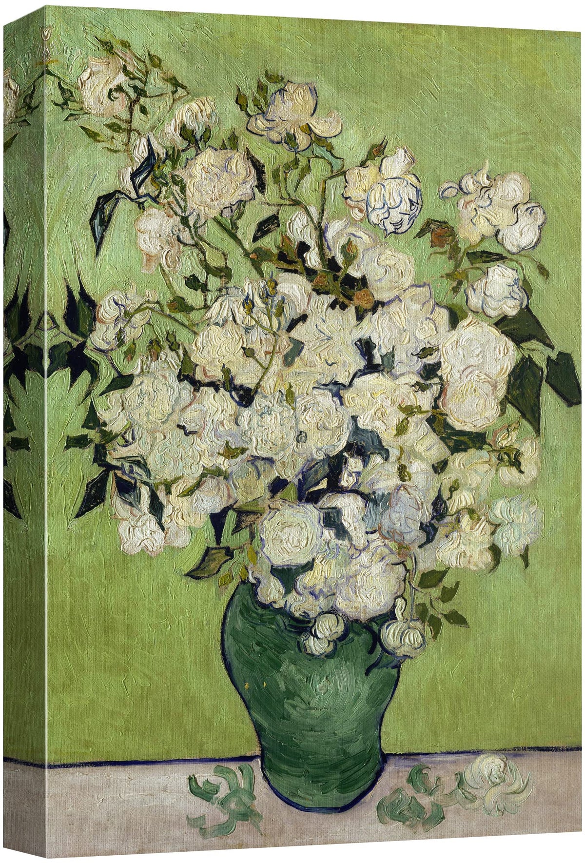 Wall26 Canvas Print Wall Art Irises & Roses By Master Artist Vincent Van Gogh Nature Wilderness Illustrations Fine Art Relax/Cal