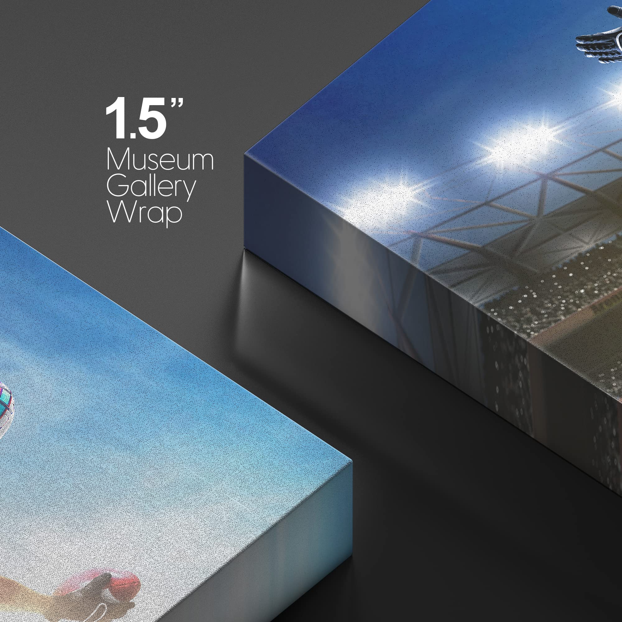 Wall26 Canvas Print Wall Art Sunset Neon Football Stadium Celebrating Goal Athletes Sports & Fitness Photography Realism Decorat