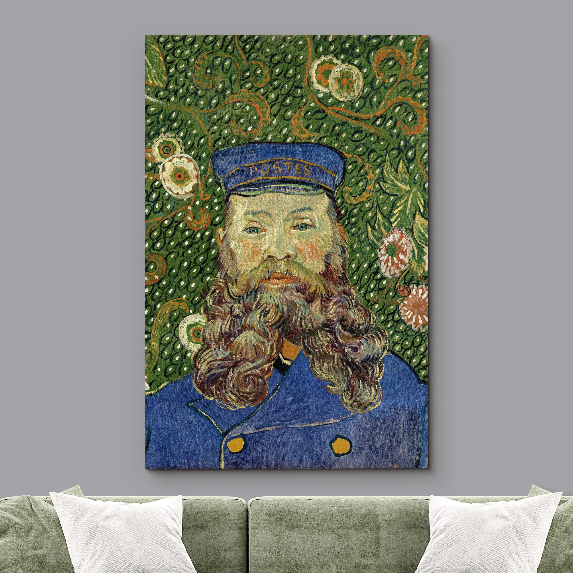 Wall26 Canvas Print Wall Art Portrait Of Postman Joseph Roulin By Artist Vincent Van Gogh Nature Wilderness Illustrations Fine A