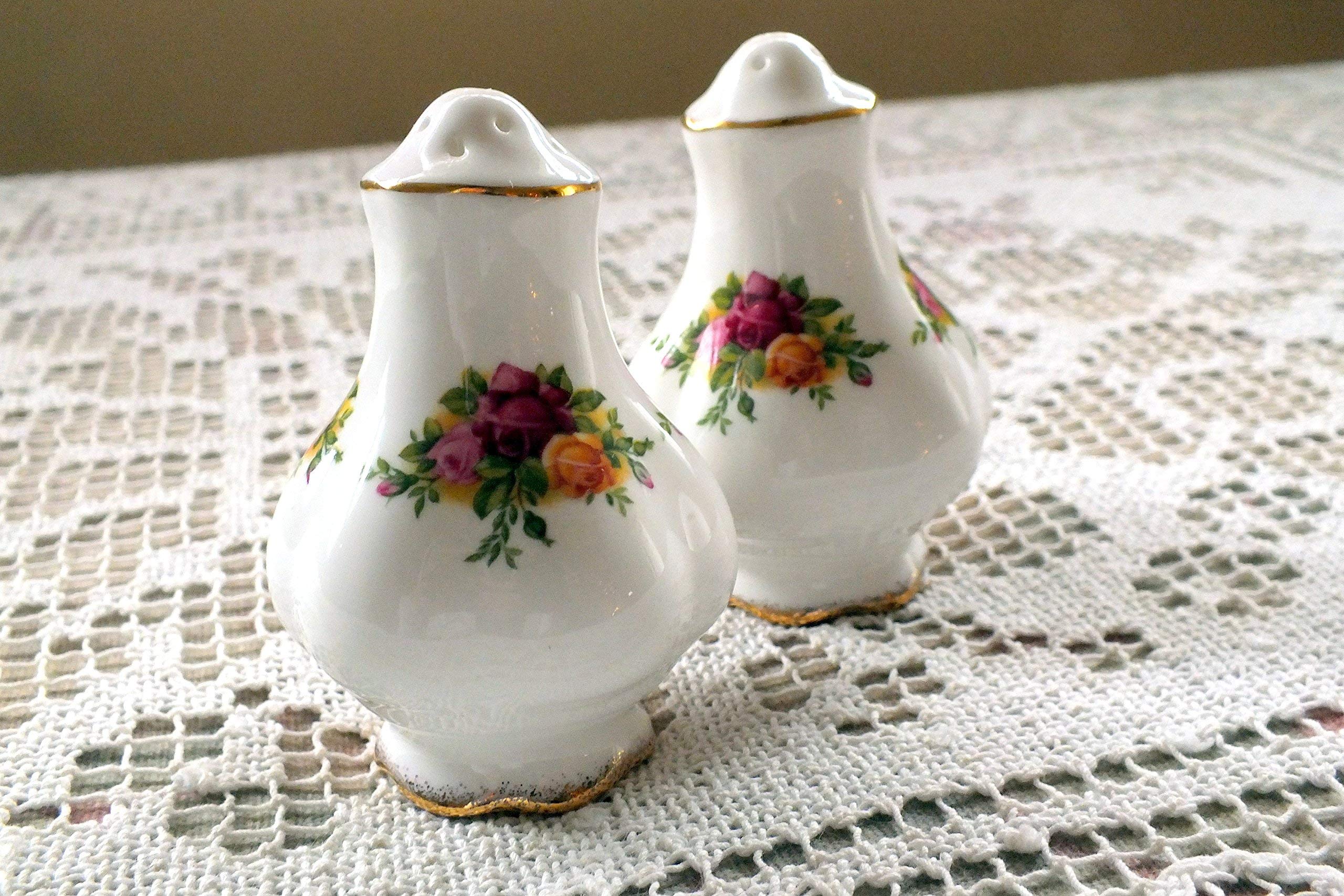 Royal Albert Old Country Roses 3-Inch Salt and Pepper Set