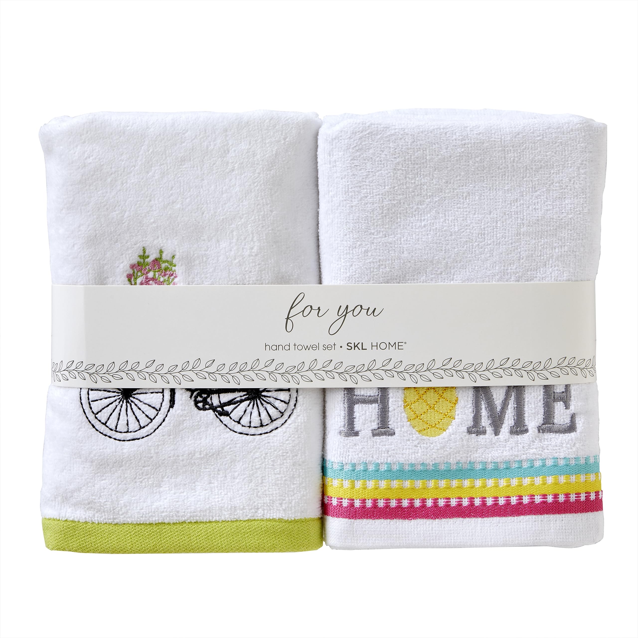 Skl Home Sunshine 4-Piece Hand Towel Gift Set, Assorted