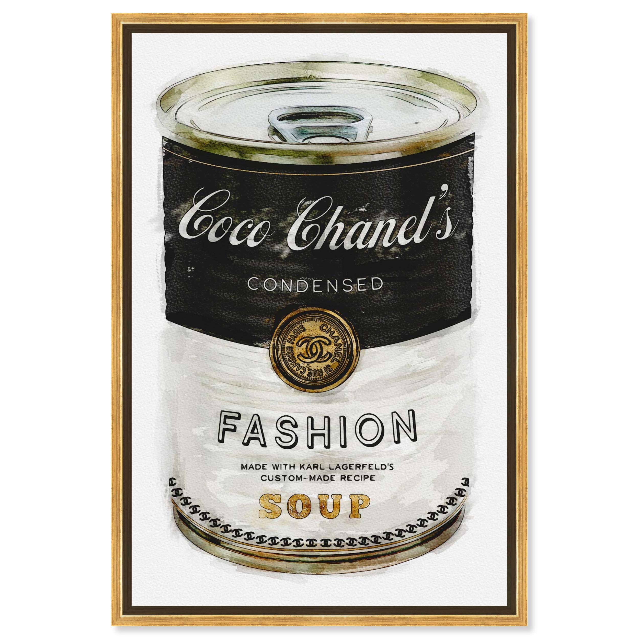 The Oliver Gal Artist Co. Fashion And Glam Contemporary Canvas Art - Fashion Soup, Wall Art For Living Room, Bedroom, And Bathro