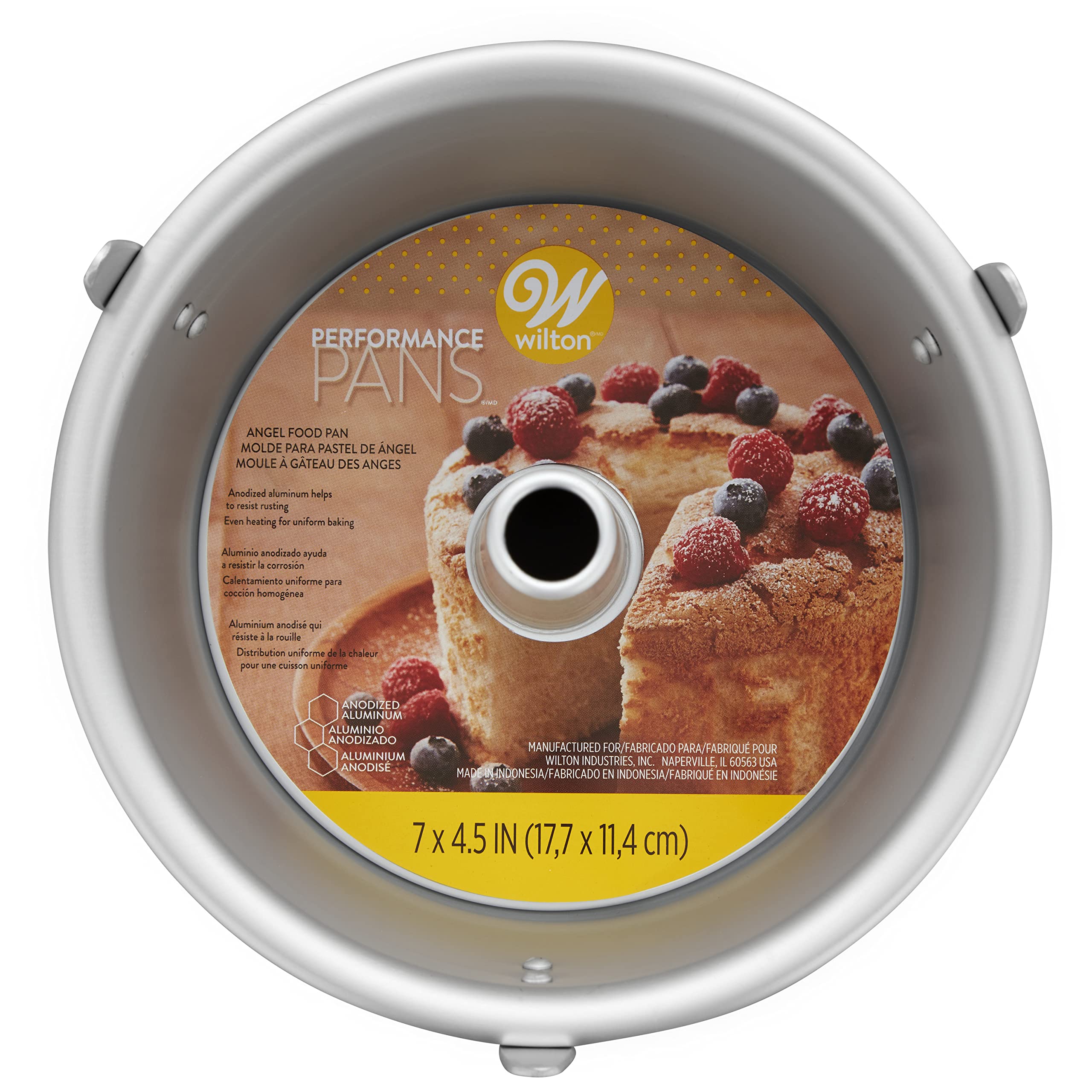 Wilton Angel Food Cake Pan 7'' X 4.5'' - One Pack Silver