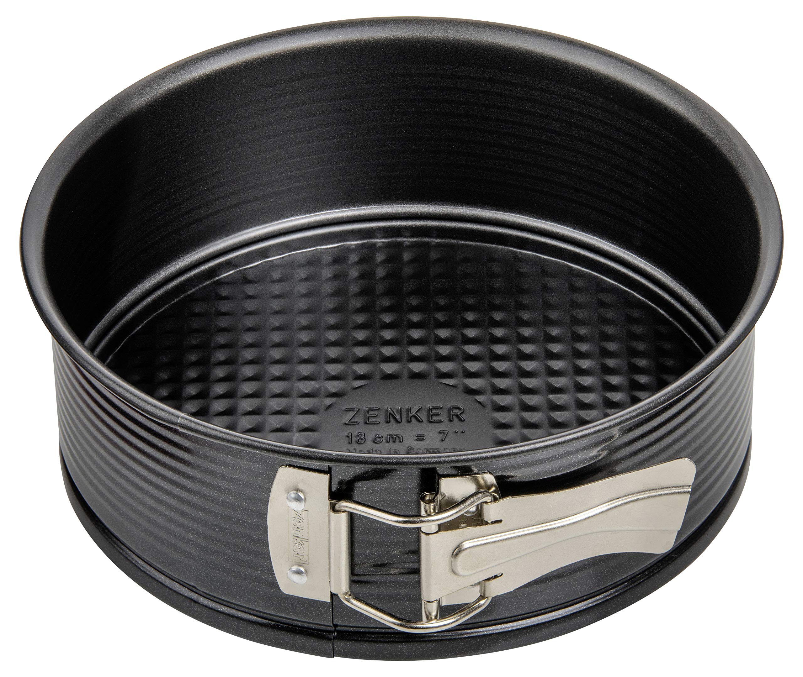 Zenker 6506 Springform With Flat And Tubular Base, Black/Metallic, 7.09''