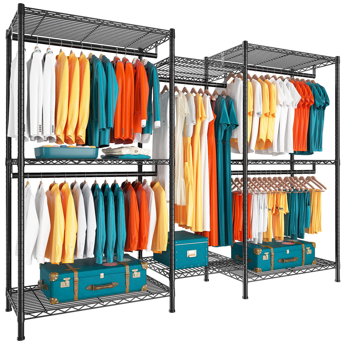 Raybee Clothes Rack Heavy Duty Clothing Rack Load 835Lbs Clothing Racks For Hanging Clothes Rack Metal Garment Rack Heavy Duty C