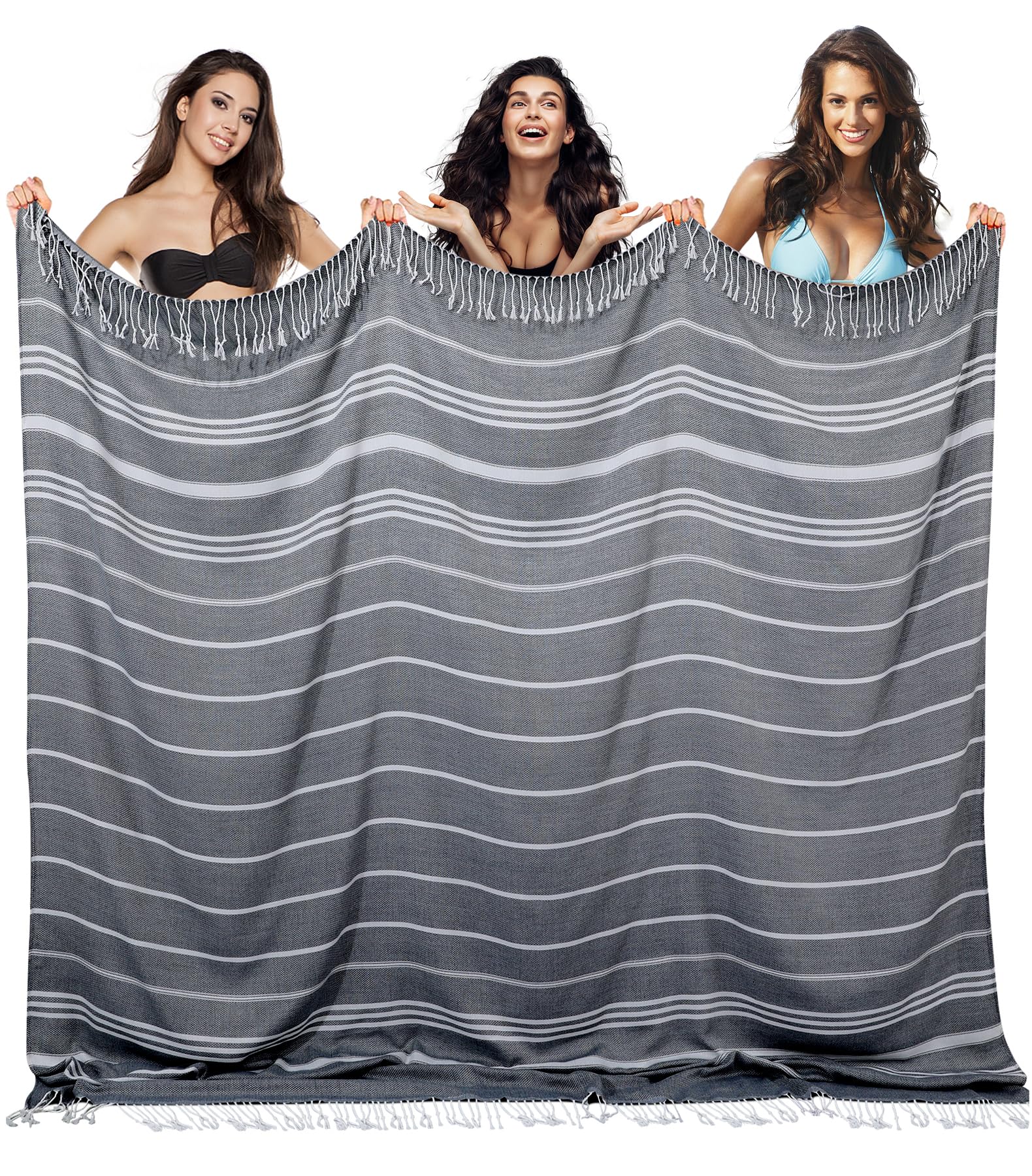 Giant Huge Thin Boho Throw Blanket Turkish Beach Blanket Towel Jumbo Extra Large Xl Xxl Big Oversized Outdoor Picnic Accessories