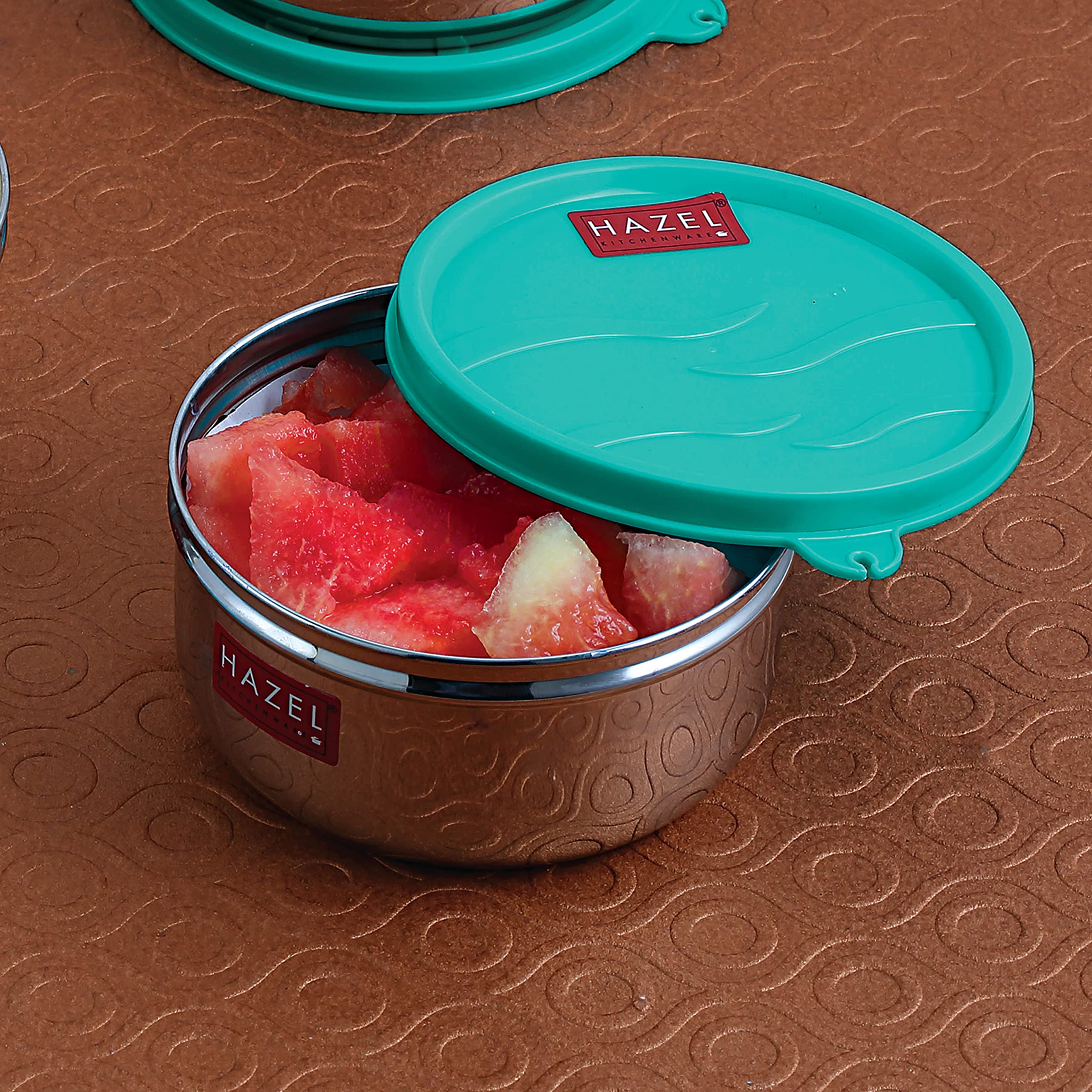 Hazel Stainless Steel Air Tight Containers For Storage & Tiffin Box | Storage Containers For Kitchen & Lunch Box With Leak Proof
