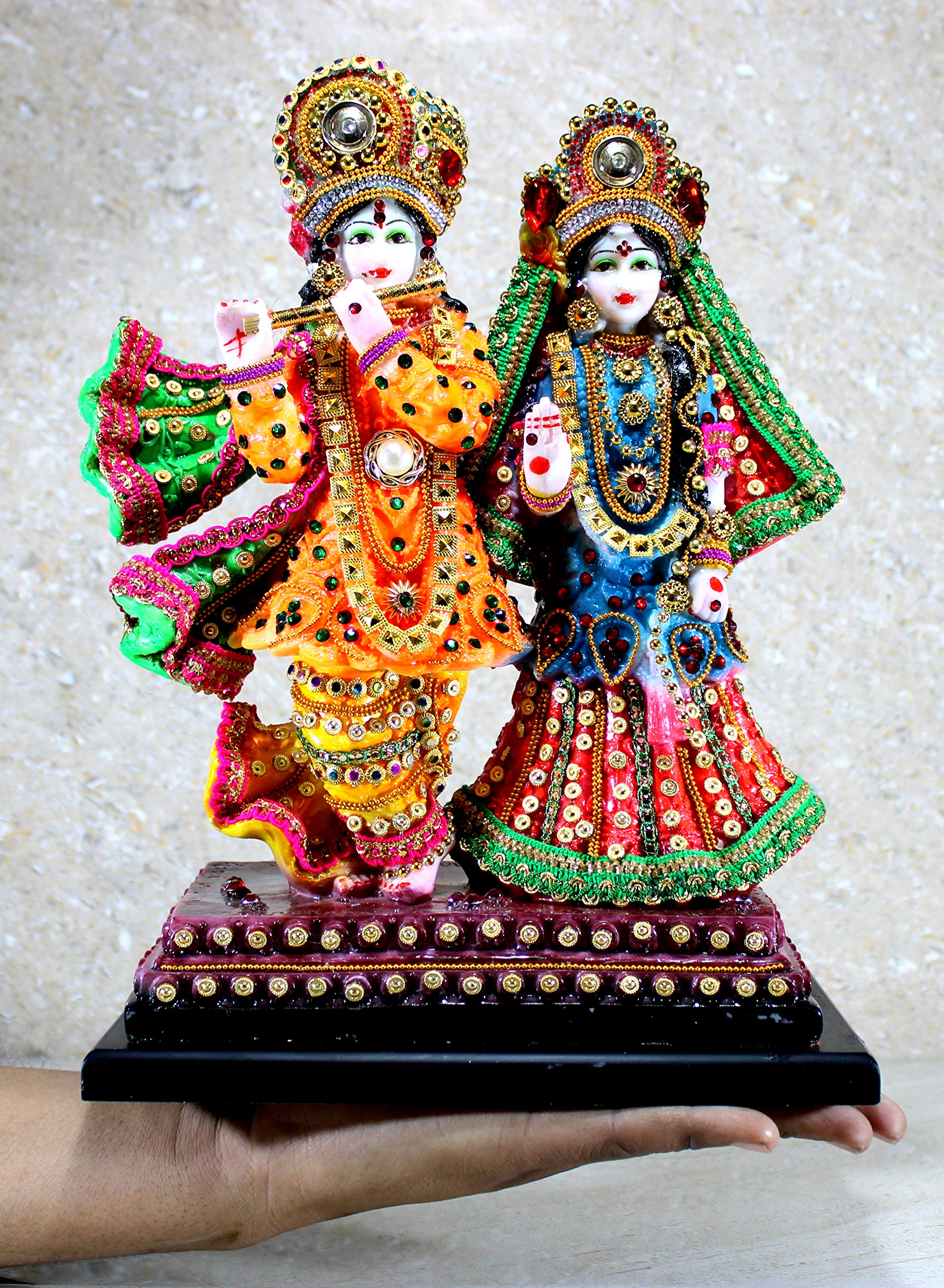 ESPLANADE - Radha Krishna Kishan Murti Idol Statue Sculpture - Resin (Radha Krishna Standing)