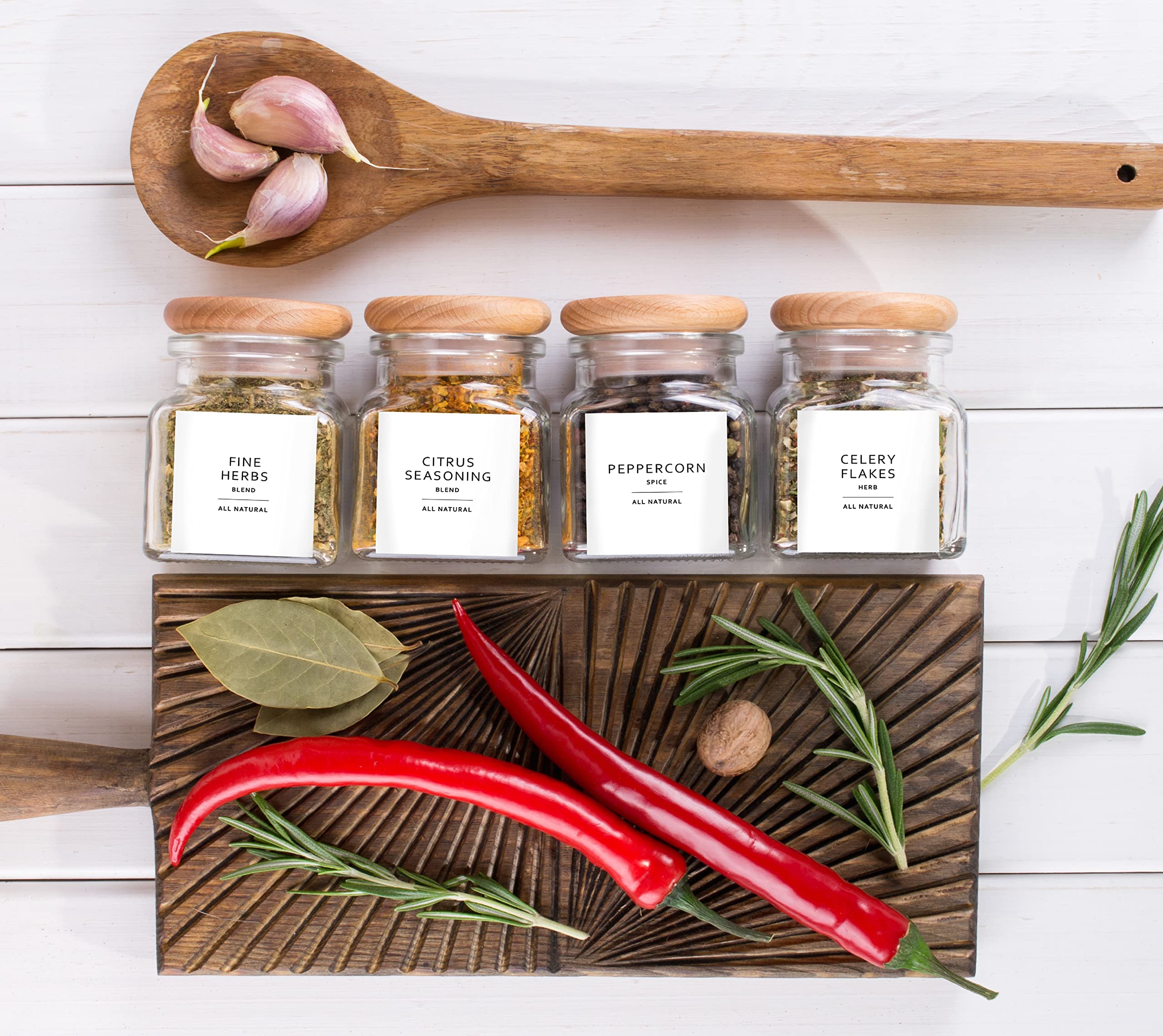 Dekluttr Minimalist Labels Set (Spices 1)