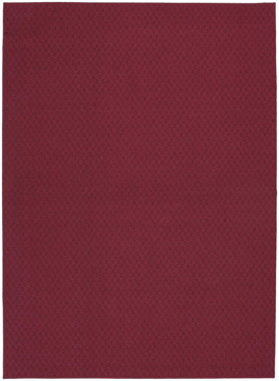 Garland Rug Town Square Chili Red 5 x 7 Stain Resistant Indoor Area Rug