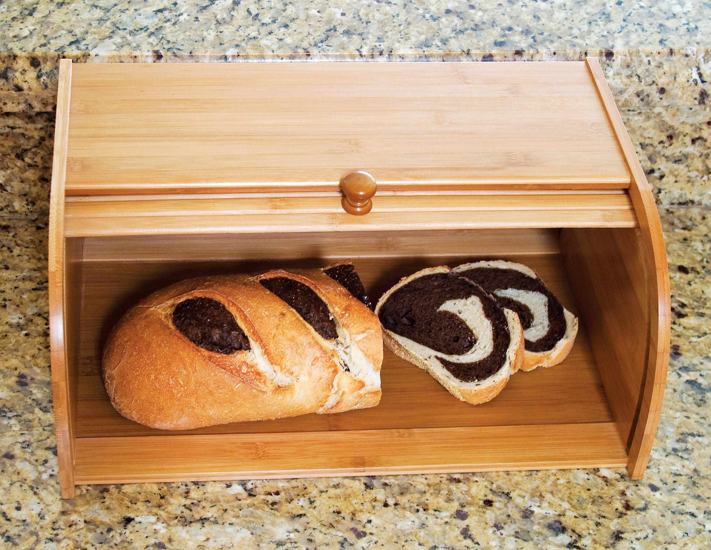 Lipper International 8846 Bamboo Wood Rolltop Bread Box, 15-3/4'' X 10-3/4'' X 6-3/4''