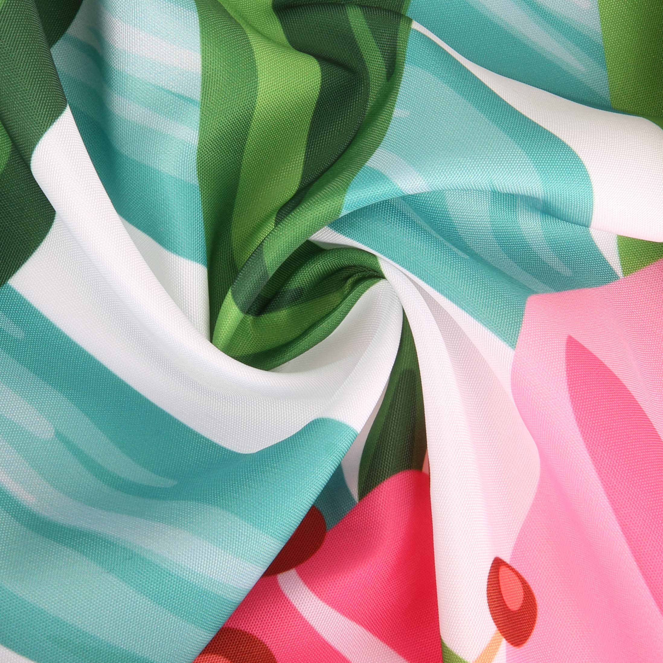 Livilan Floral Shower Curtain, Green Shower Curtain, Tropical Shower Curtains For Bathroom, Flower Shower Curtain, Botanical Sho