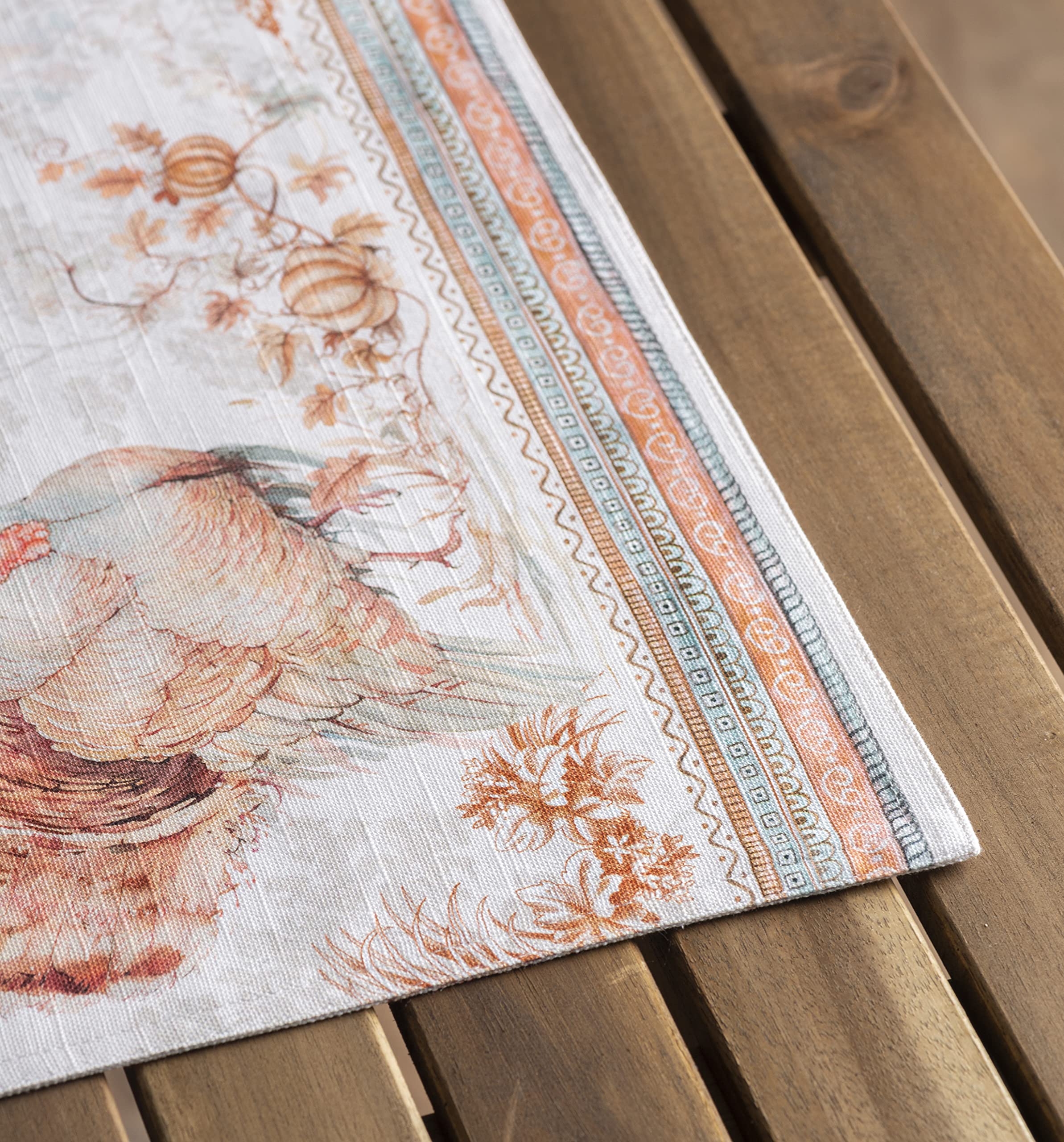 Maison D' Hermine Cloth Placemats Set Of 4, 100% Cotton Decorative Washable Table Place Mat, Kitchen, Party, Wedding, Restaurant