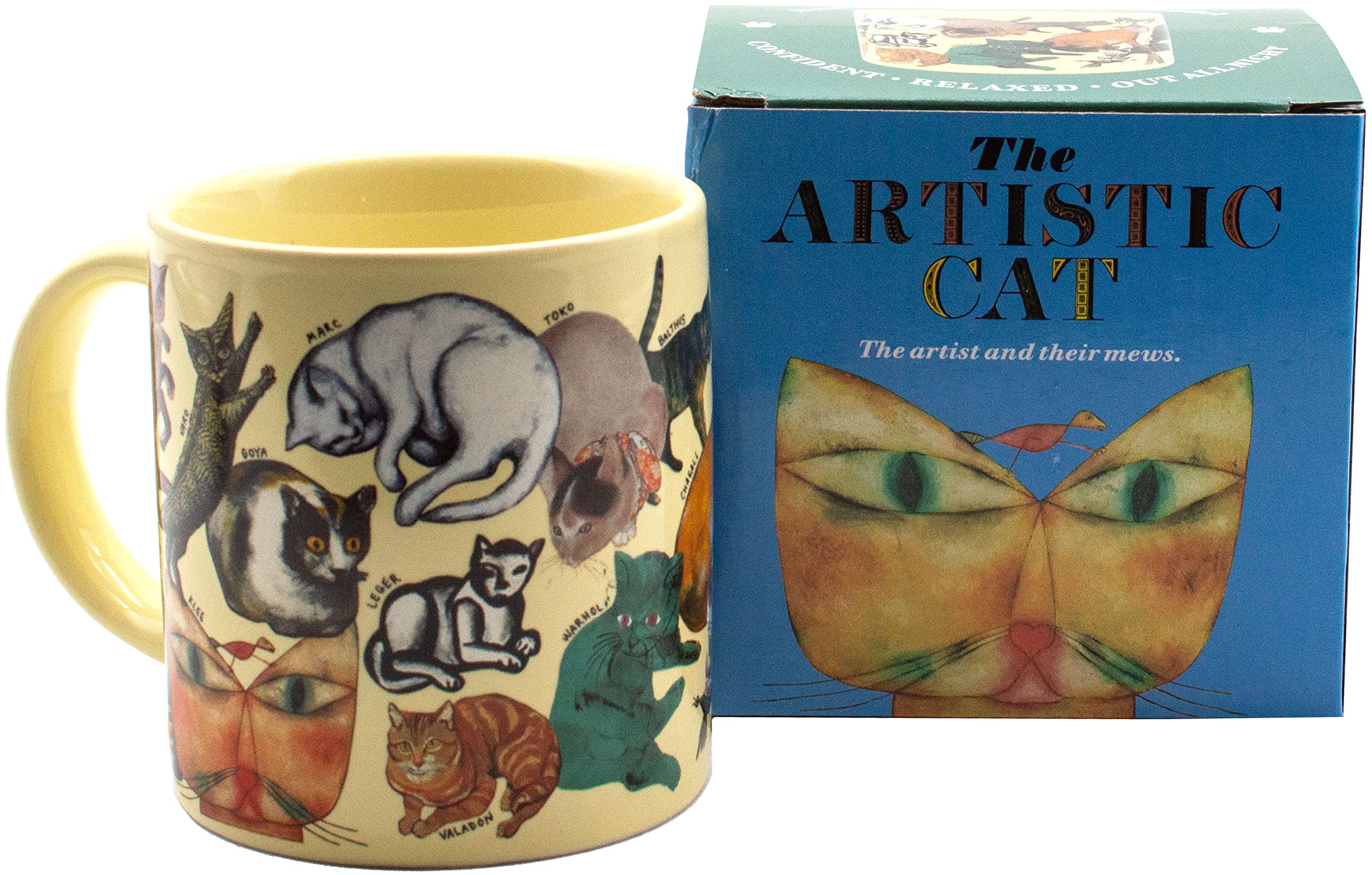 The Unemployed Philosophers Guild Artistic Cat Mug - Featuring Cats and Kittens from Famous Paintings Throughout Art History, Co