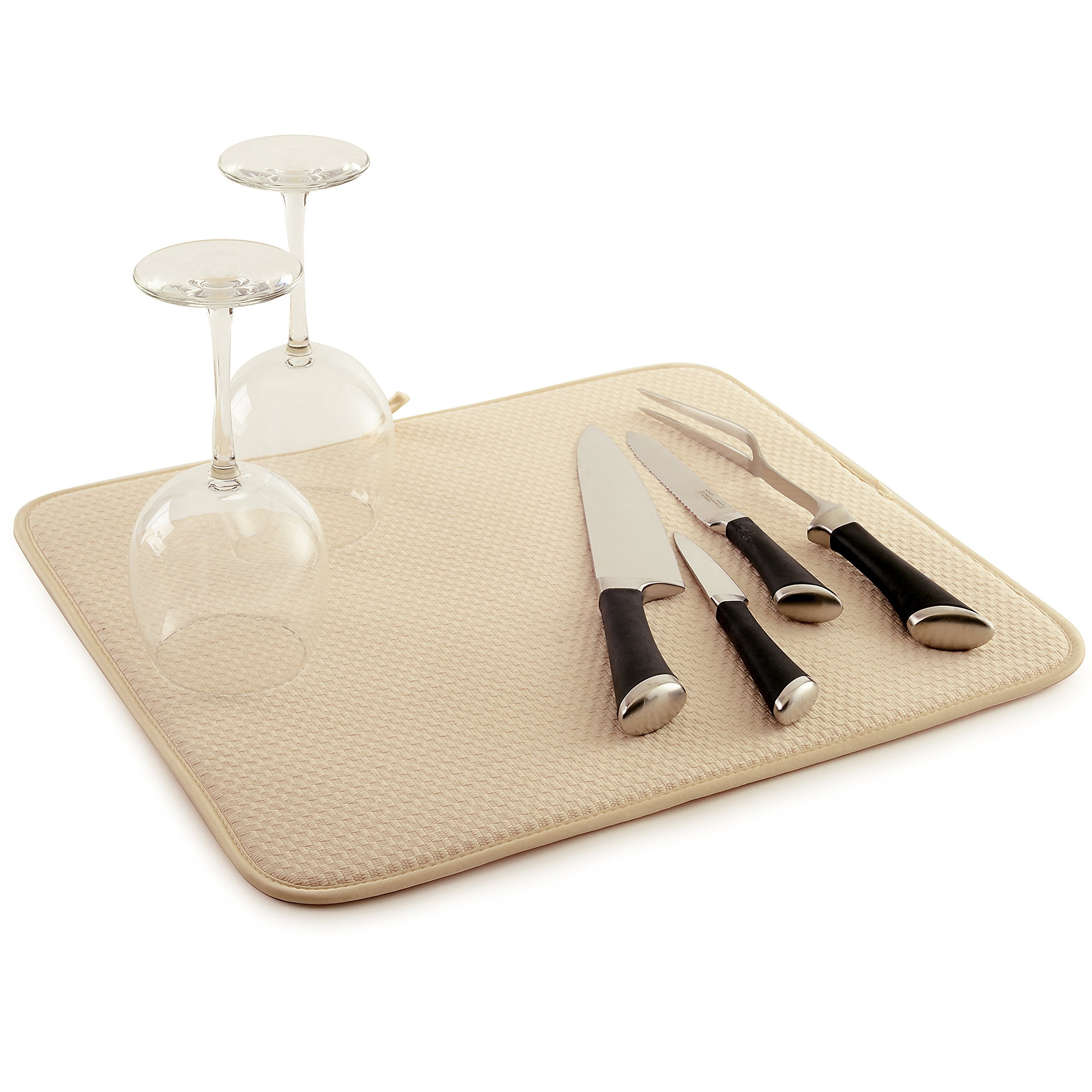 Norpro Mircofiber Drying Dish Mat, 16 X 18-Inch, Beige