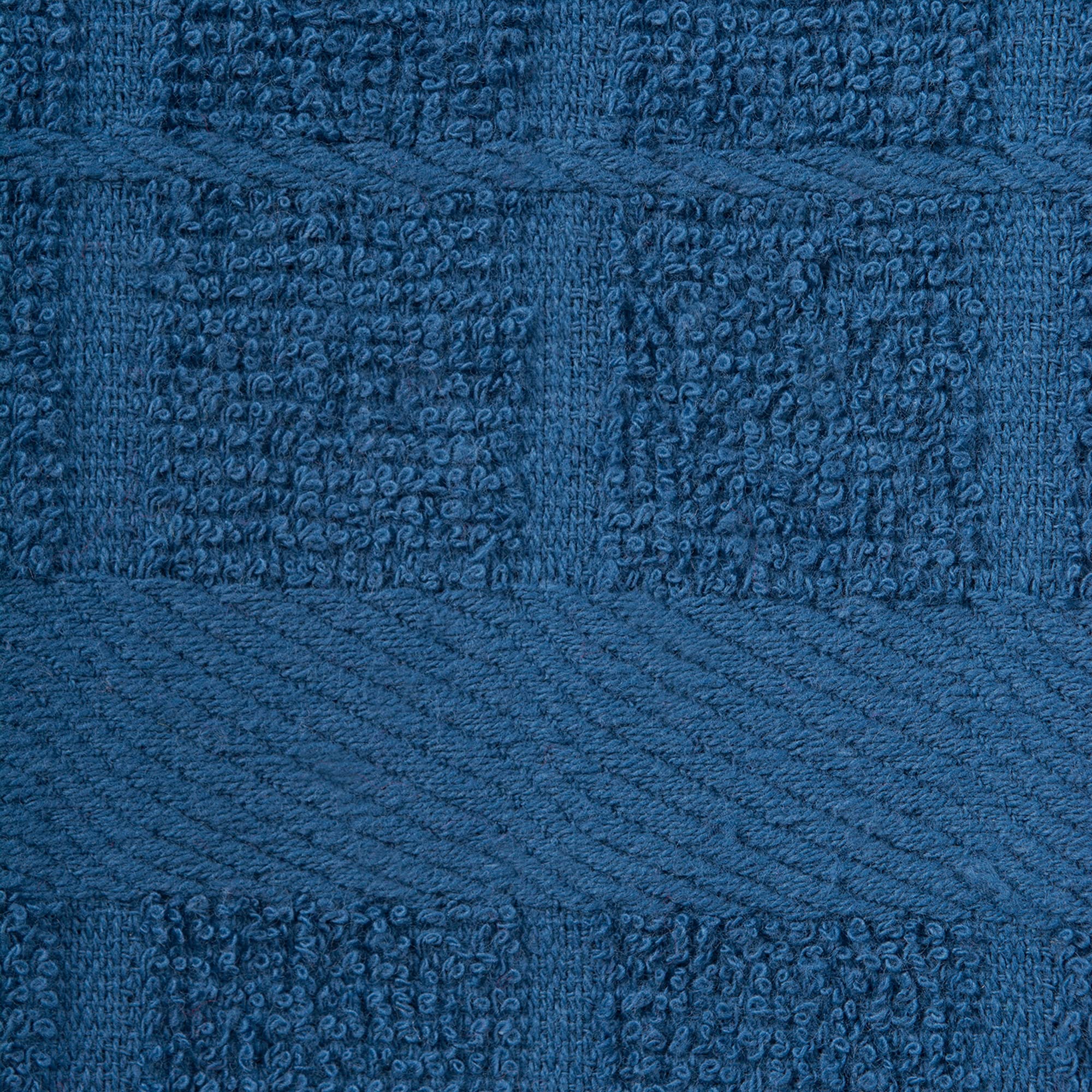 Dii Basic Terry Collection Solid Windowpane Dishcloth Set, 12X12, Blue, 6 Piece