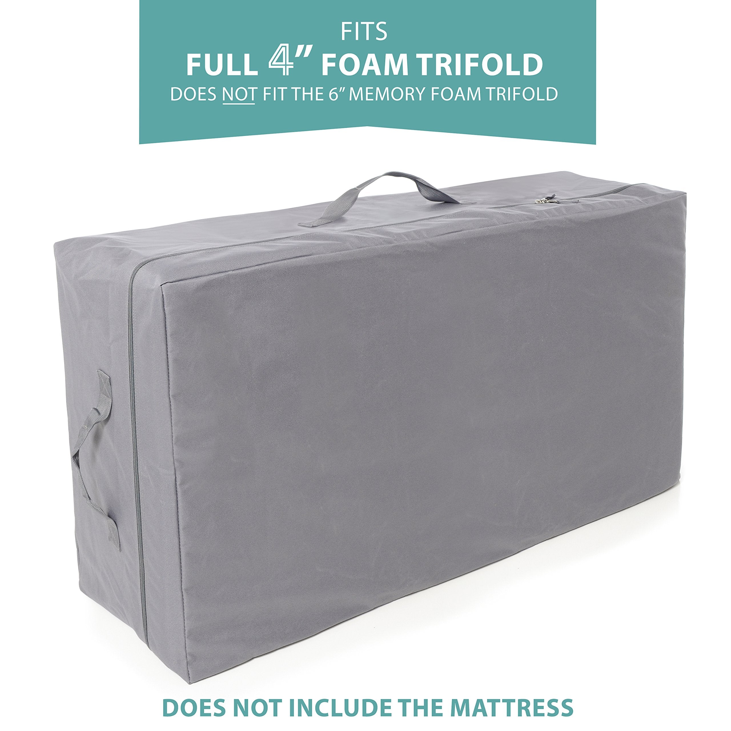Milliard Carry Case 4 Inch Full Tri-Fold Mattress (Does Not Fit 6 Inch)