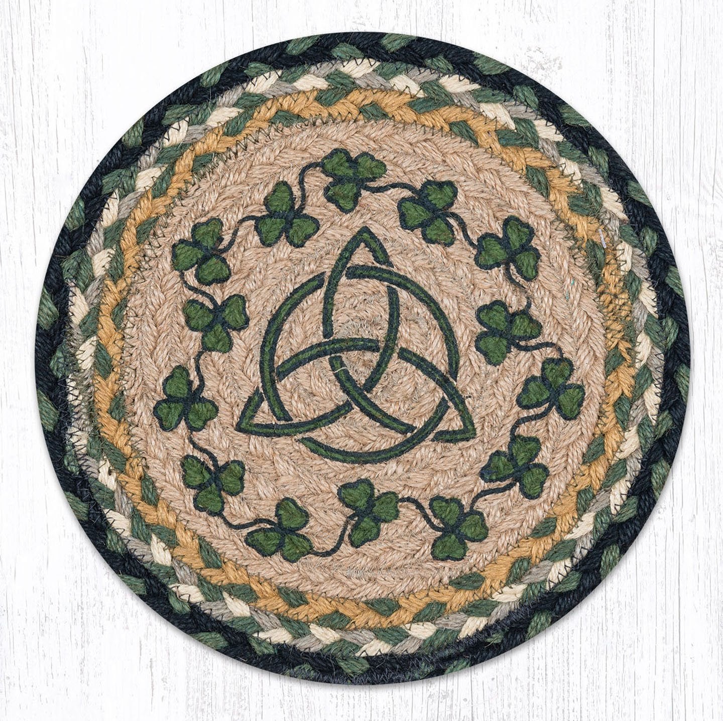 Earth Rugs 80-116Is Trivet, 10''X10'', Green