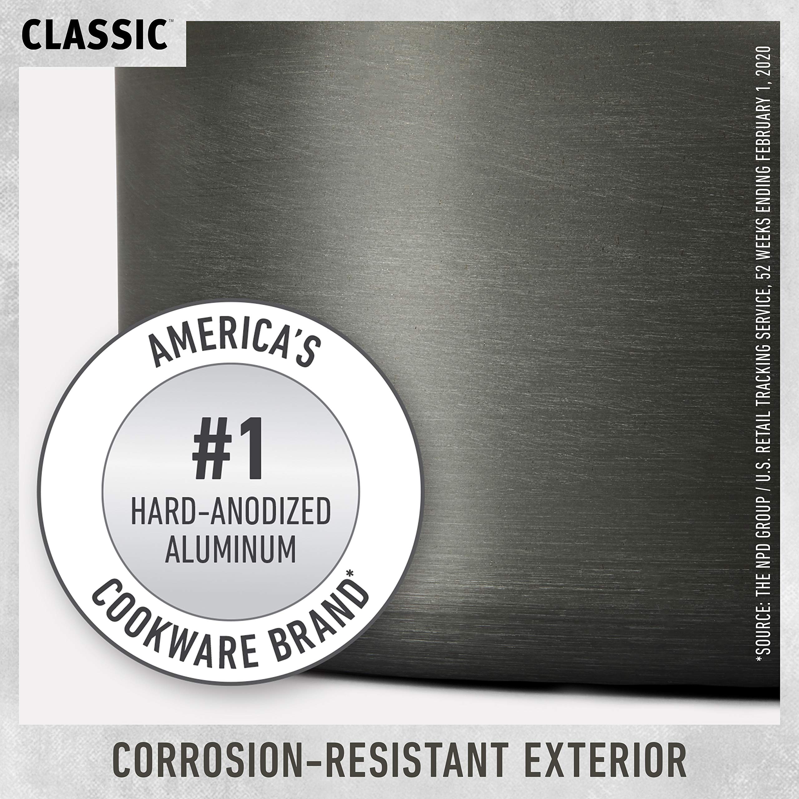 Calphalon Nonstick Frying Pan Set With Stay-Cool Handles, 8- And 10-Inch, Grey