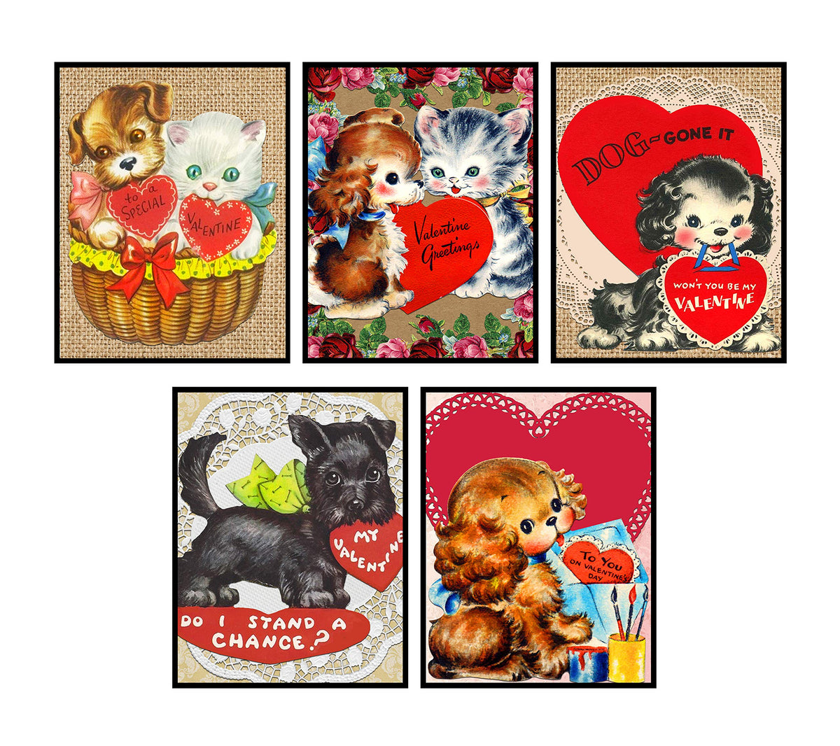 Silly Goose Gifts Valentine'S Day Art Print Wall Art Sets (Animal)
