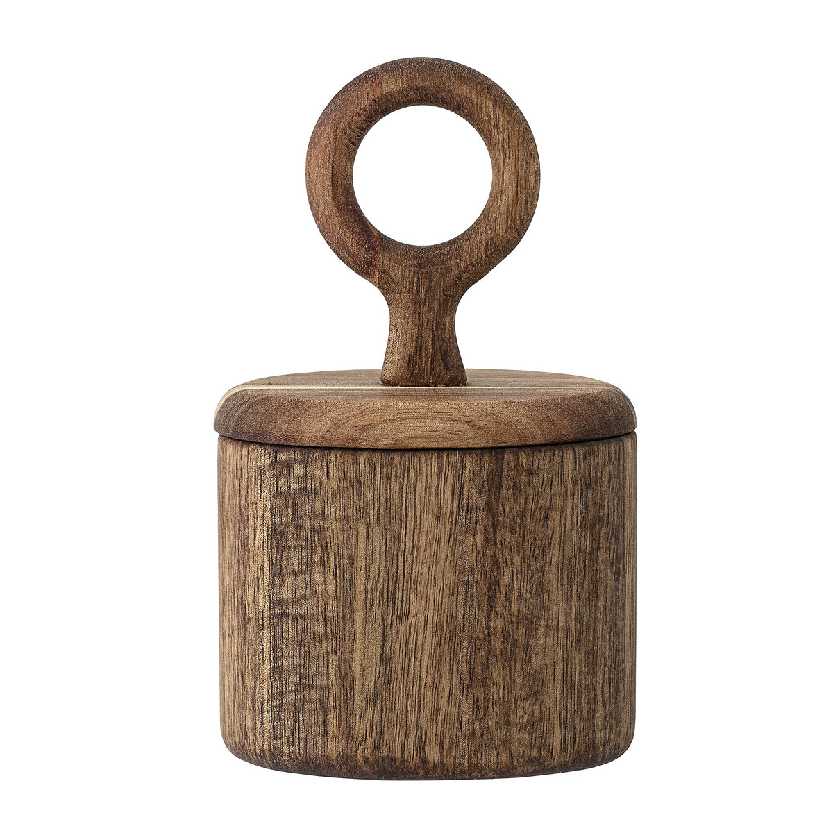 Bloomingville Modern Acacia Wood Container With Lid, Natural