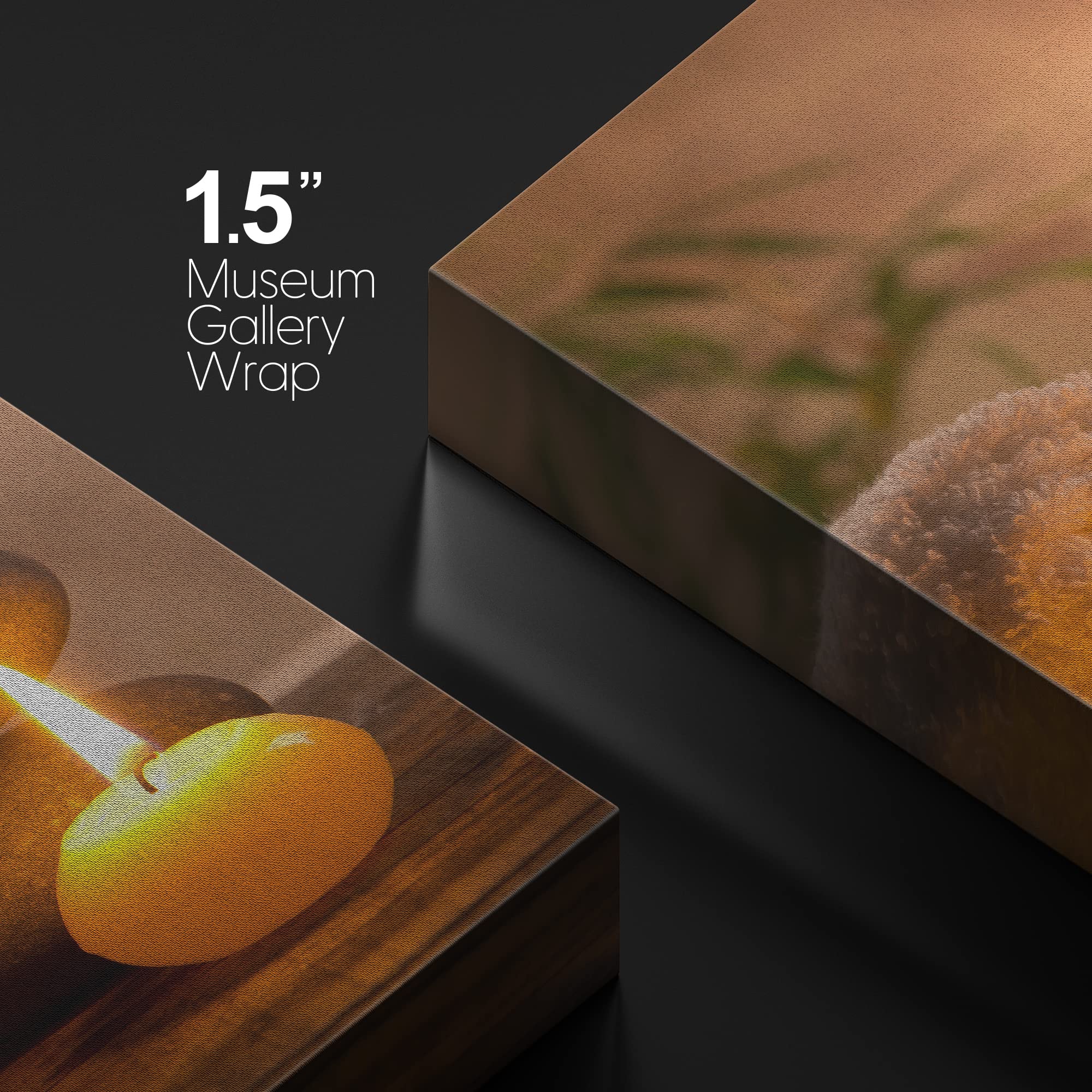 Wall26 Canvas Print Wall Art Massage Stones With Atmospheric Candles Floral Nature Photography Realism Zen Scenic Relax/Calm Mul