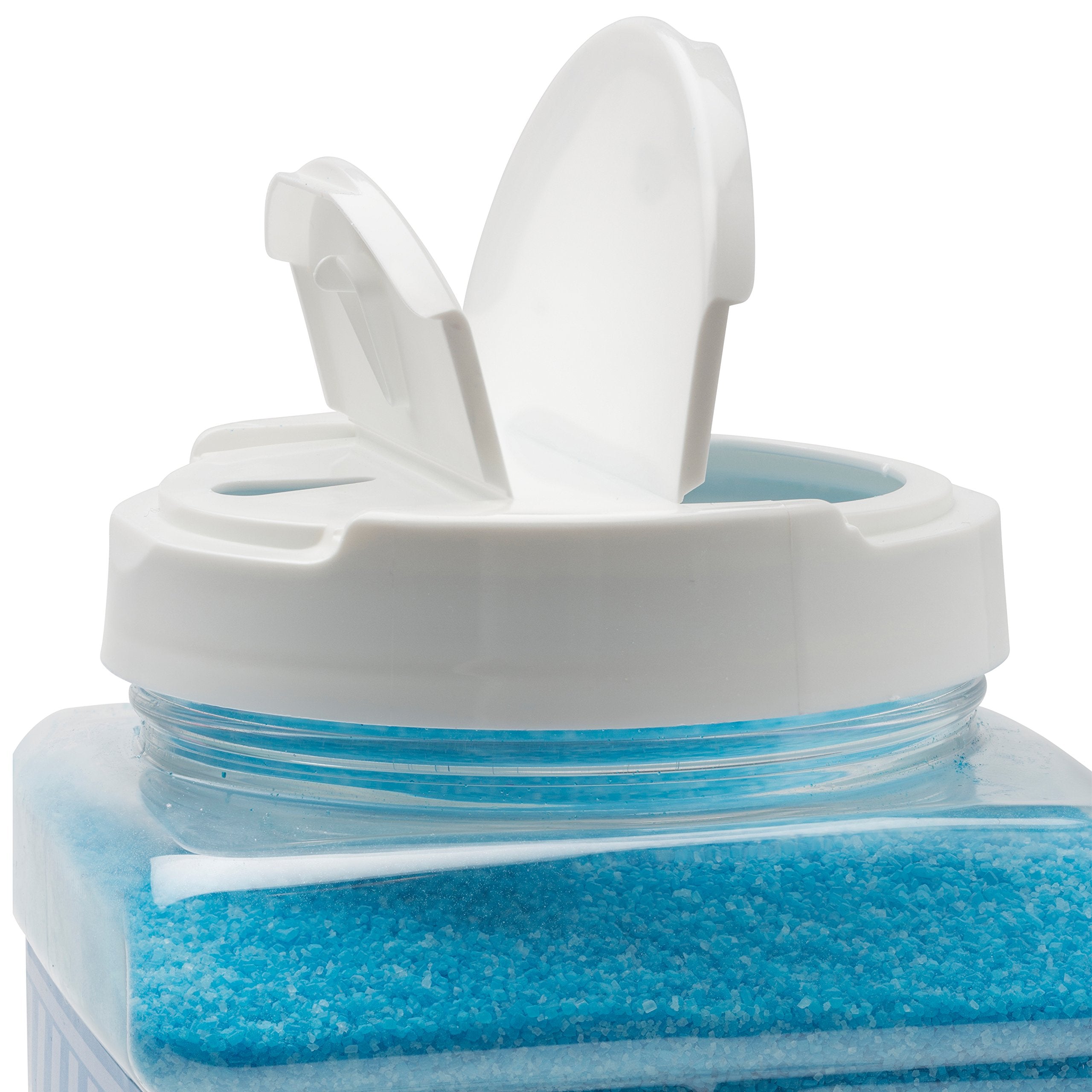 The Candery Cotton Candy Floss Sugar (2-Pack) Includes | Raspberry Blue And Strawberry | Plastic, Reusable Jars | Easy Pour Spou