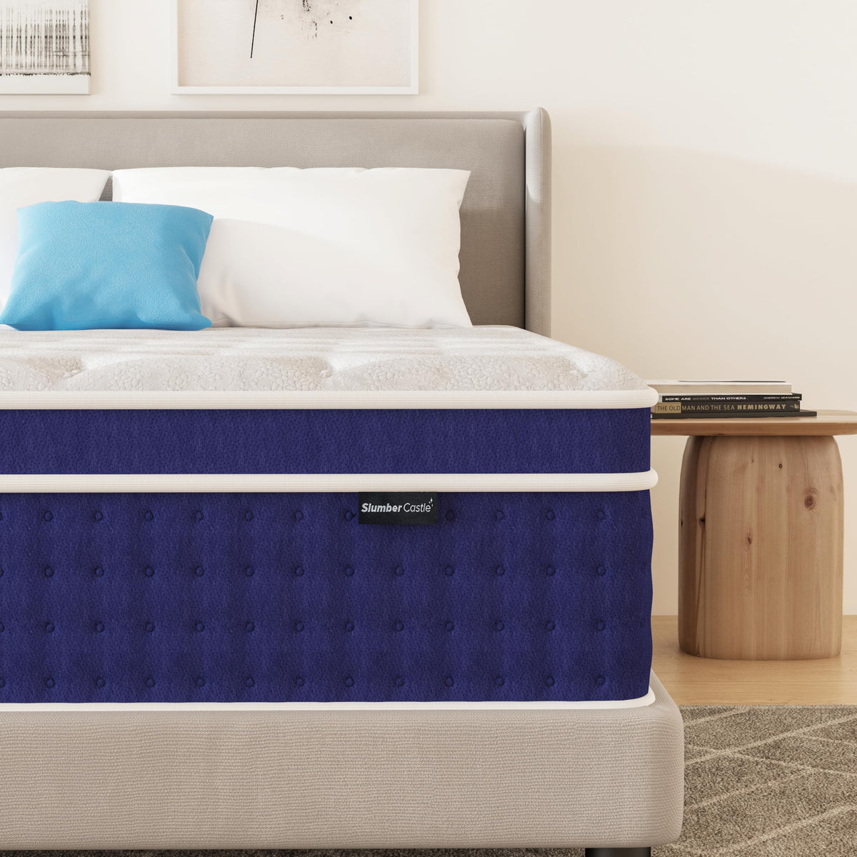 Queen Mattress, 12 Inch Queen Size Hybrid Mattress In A Box, Gel Memory Foam And Pocket Coils Innerpring Mattresses With Ergonom