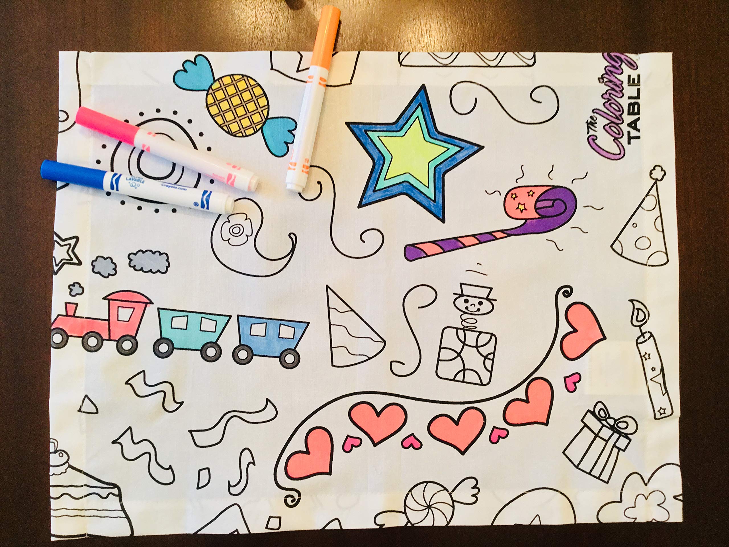 The Coloring Table Birthday/Celebration Placemats (4 Placemats (14''X18''))