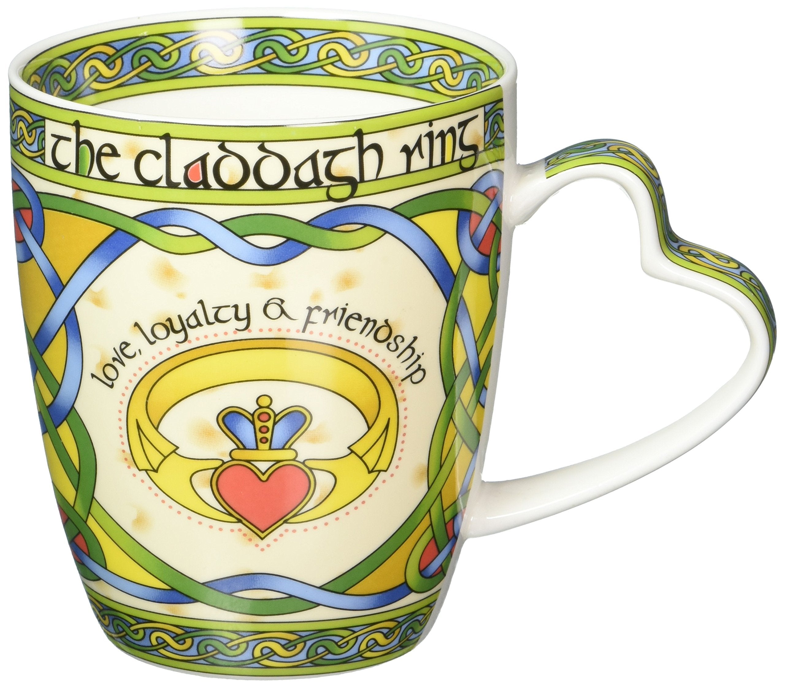 Irish Claddagh Ring Bone China Mug  An Irish Gift designed in Galway Ireland