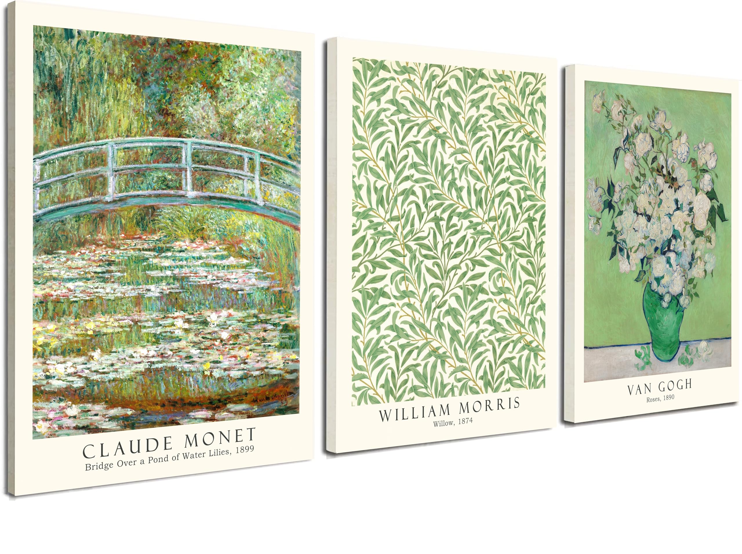 Induslyfe Framed Retro Wall Art Canvas Decor Set Of 3, Matisse Vintage Wall Art Prints Posters Mid Century Modern Art, Aesthetic