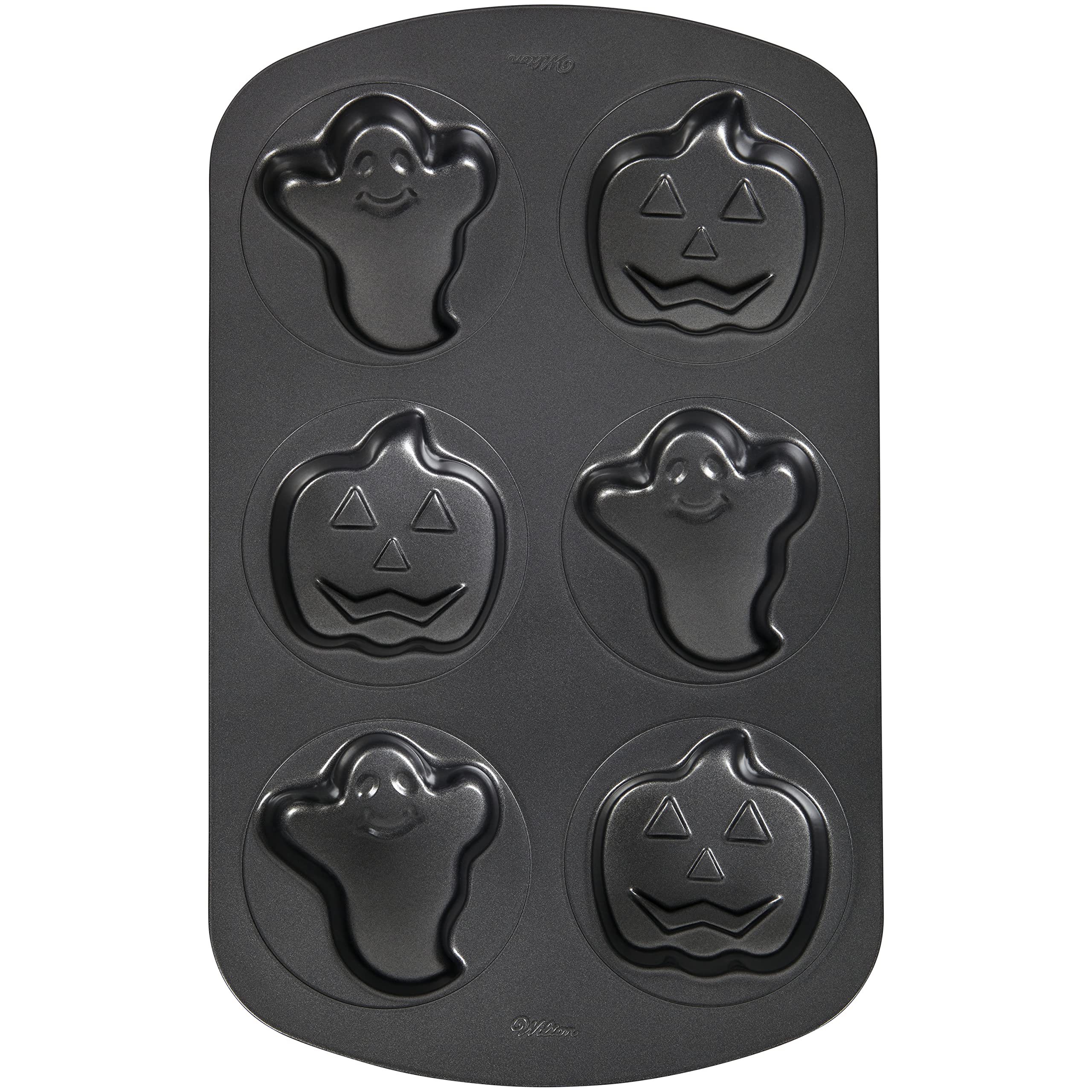 Wilton Pumpkin Non-Stick Mini Ghost, Cake, Pan, One Size, Assorted