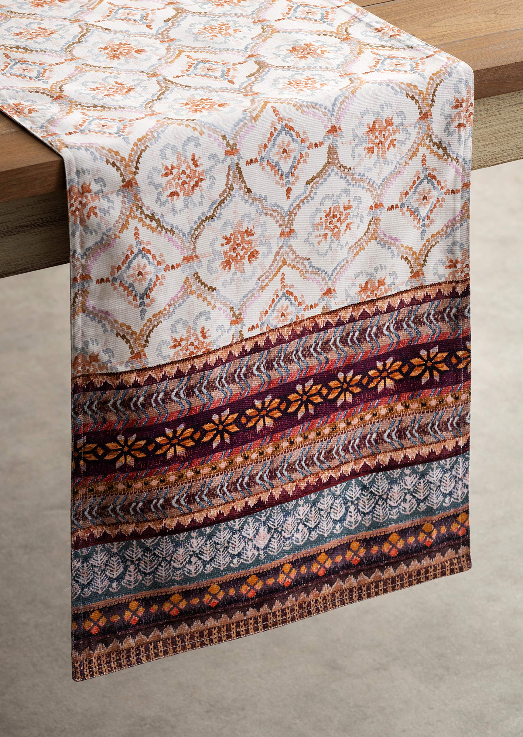 Maison D' Hermine Table Runners 100% Cotton 14.50Inch X 108Inch Tablerunner, Decorative Table Runner, Dining, Buffet & Camping,