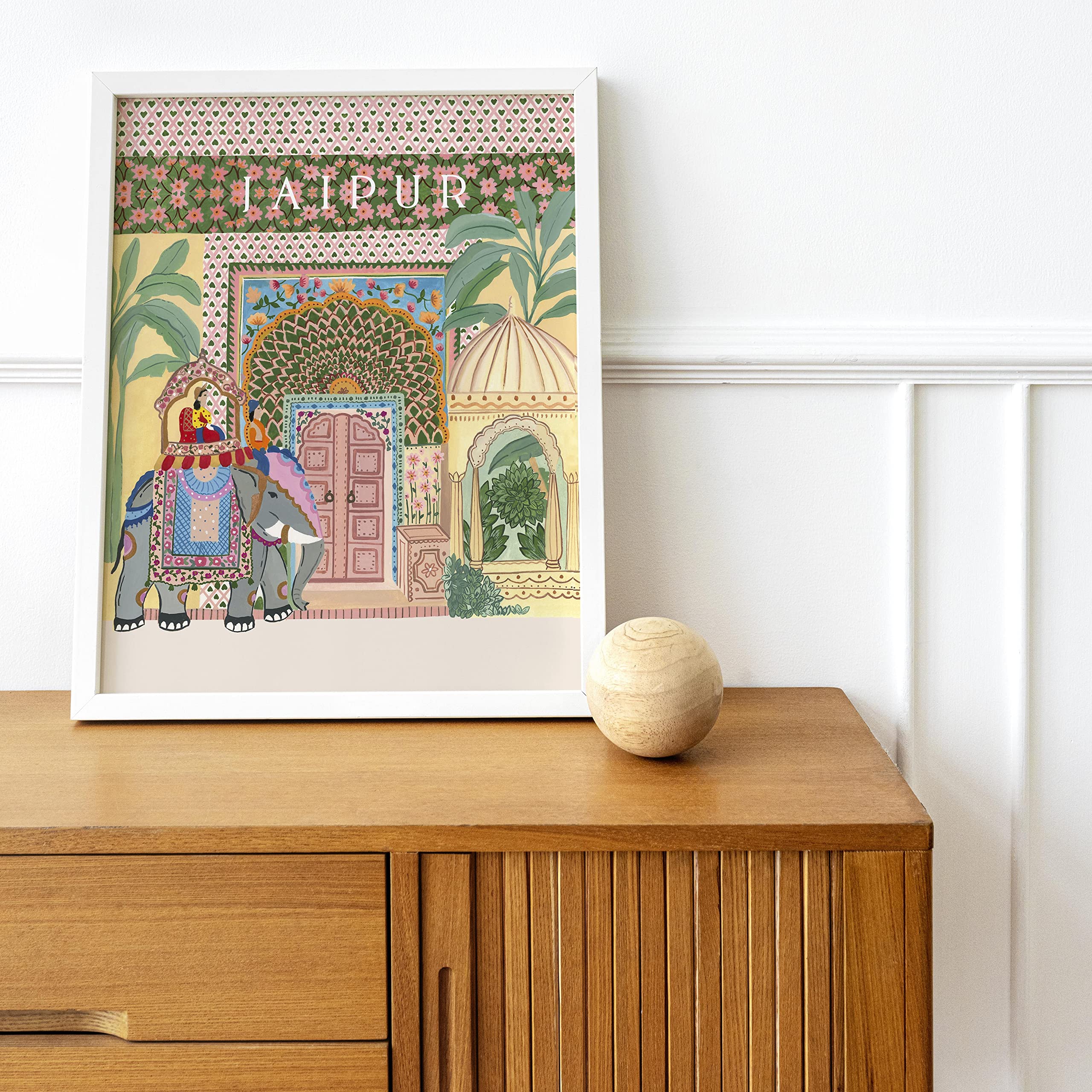 The Spring Palette | JAIPUR - Travel Inspired Modern Wall Painting | Modern Art Painting for Living Room Bed Room and Office | 1