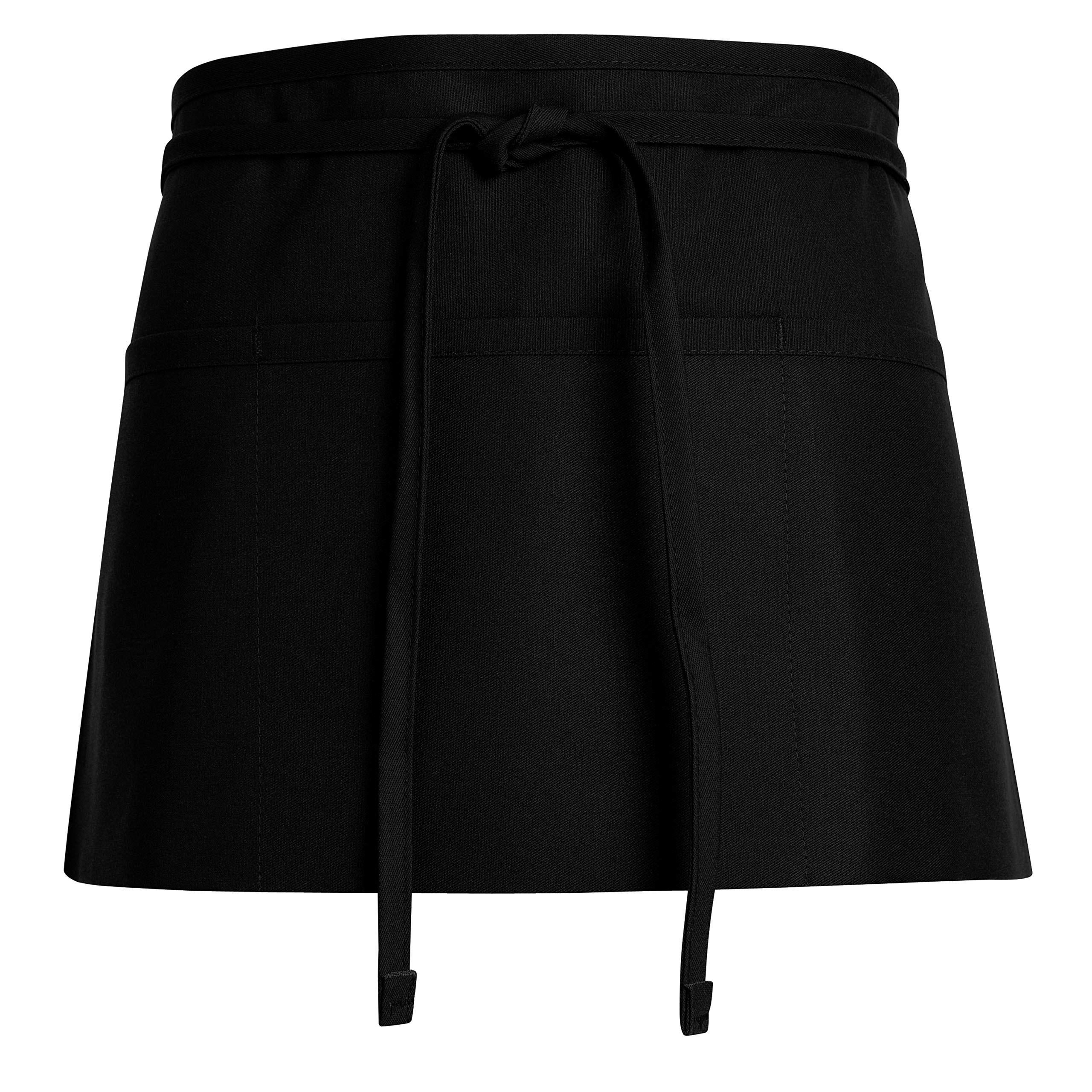 Chef Designs Waist Apron - Black  One Size