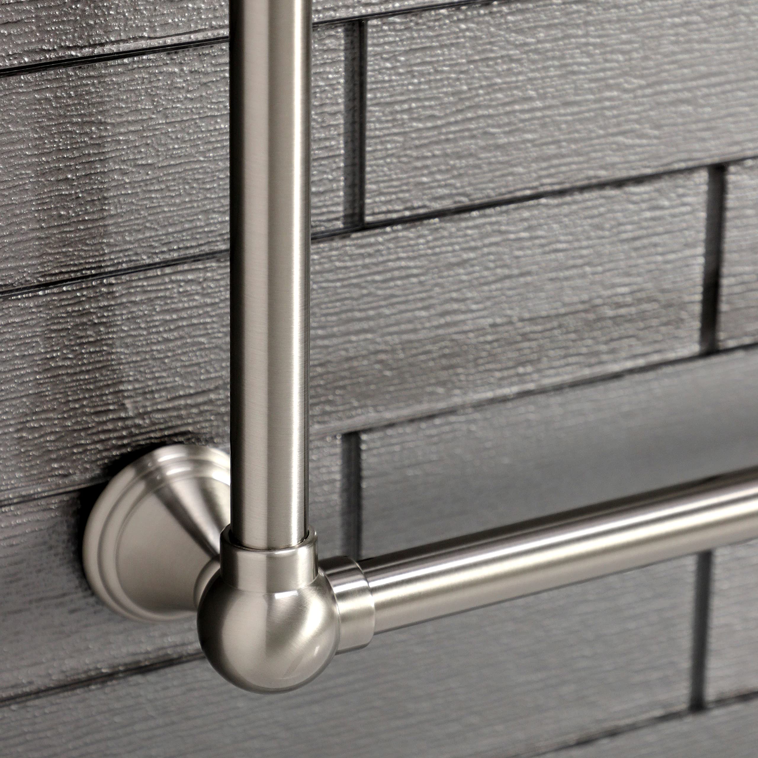 Kingston Brass Dtc322419Sn Maximilien Wall Mount -Towel Rack, Brushed Nickel