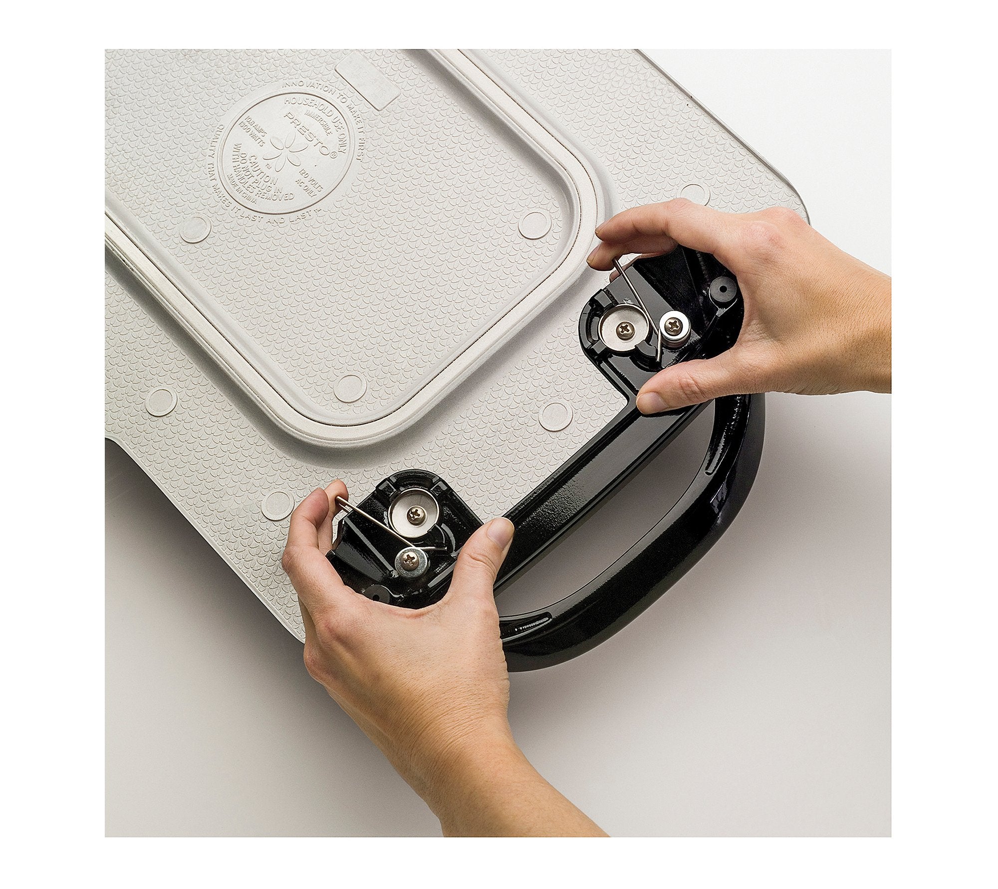 NATIONAL PRESTO 07061 Electric Griddle, 22-inch, Black, Removable Handles, Aluminum