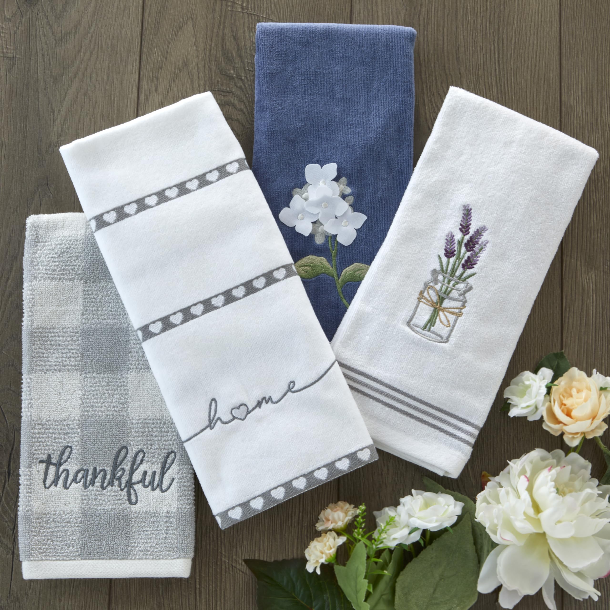 SKL Home by Saturday Knight Ltd. Farm Hydrangea Hand Towel (2-Pack)  Blue