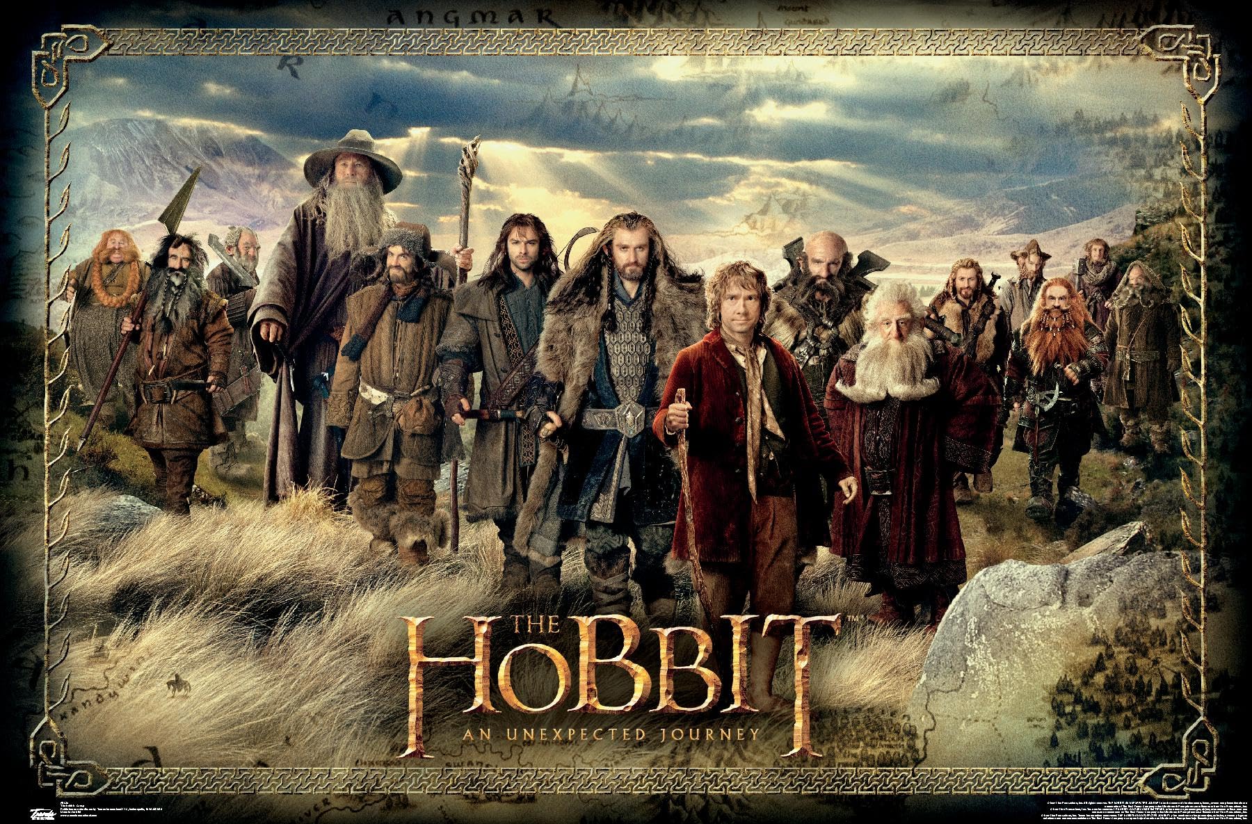 Trends International The Hobbit: An Unexpected Journey - Group Wall Poster, 22.375'' X 34'', Premium Unframed Version