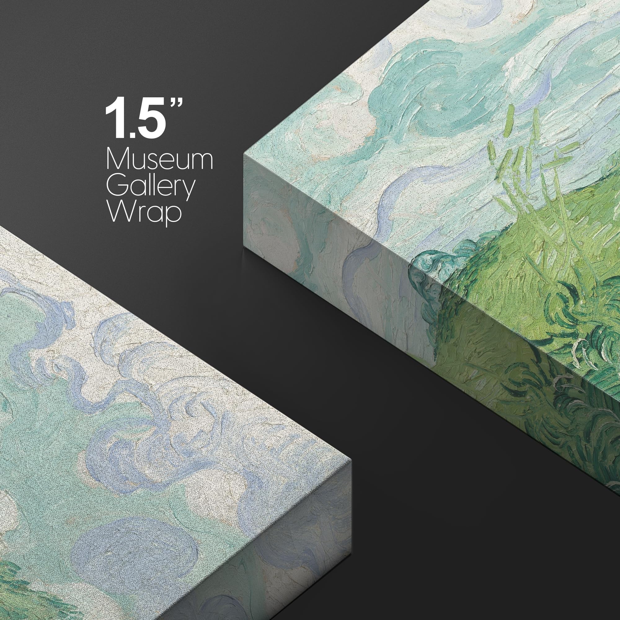 Wall26 Canvas Print Wall Art Green Wheat Fields By Vincent Van Gogh Nature Wilderness Illustrations Modern Art Decorative Floral