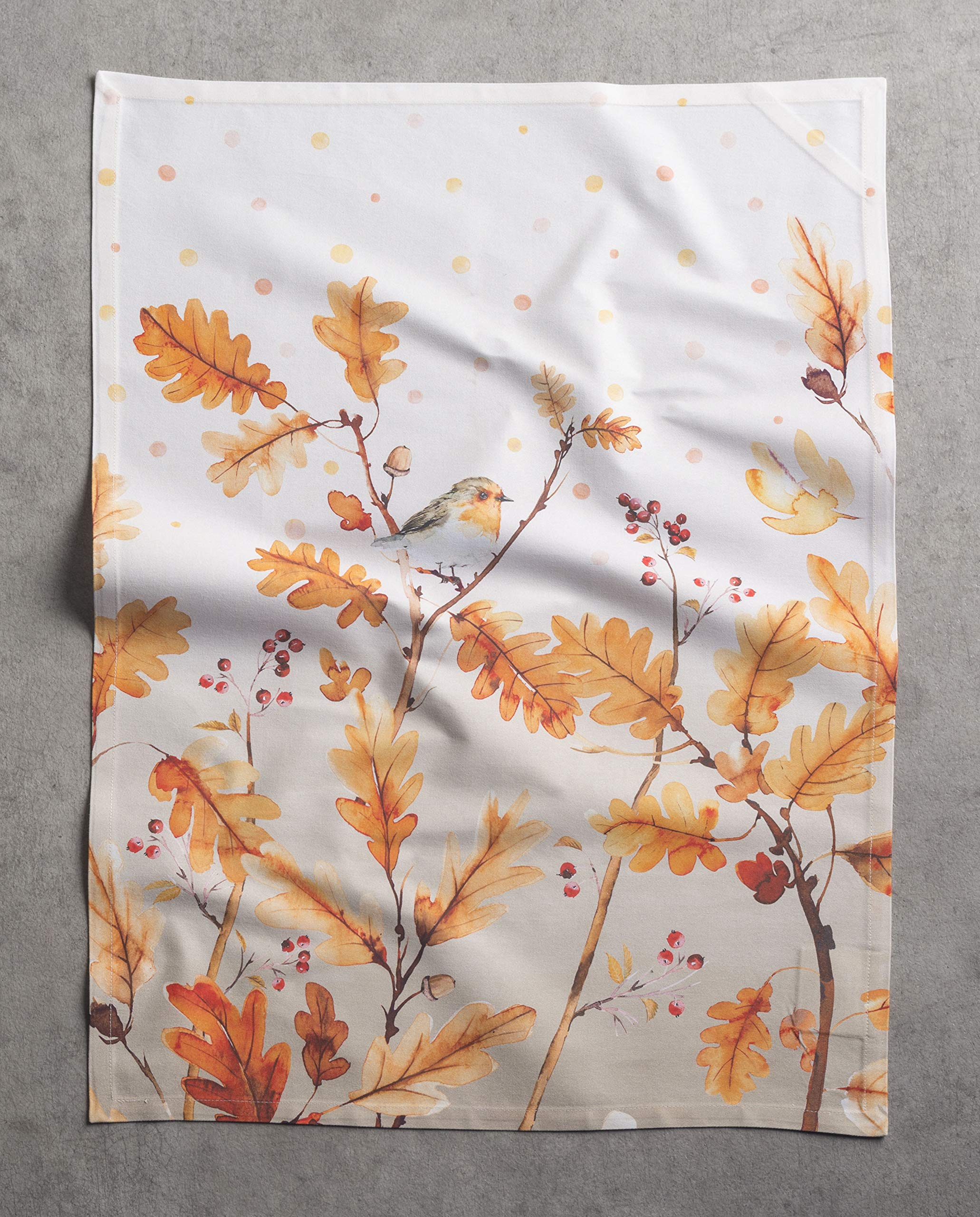 Maison D' Hermine Kitchen Towel 100% Cotton Quick Dry Cleaning Dishtowel For Gifts, Dining, Home, Wedding, Banquet, Buffet, Oak