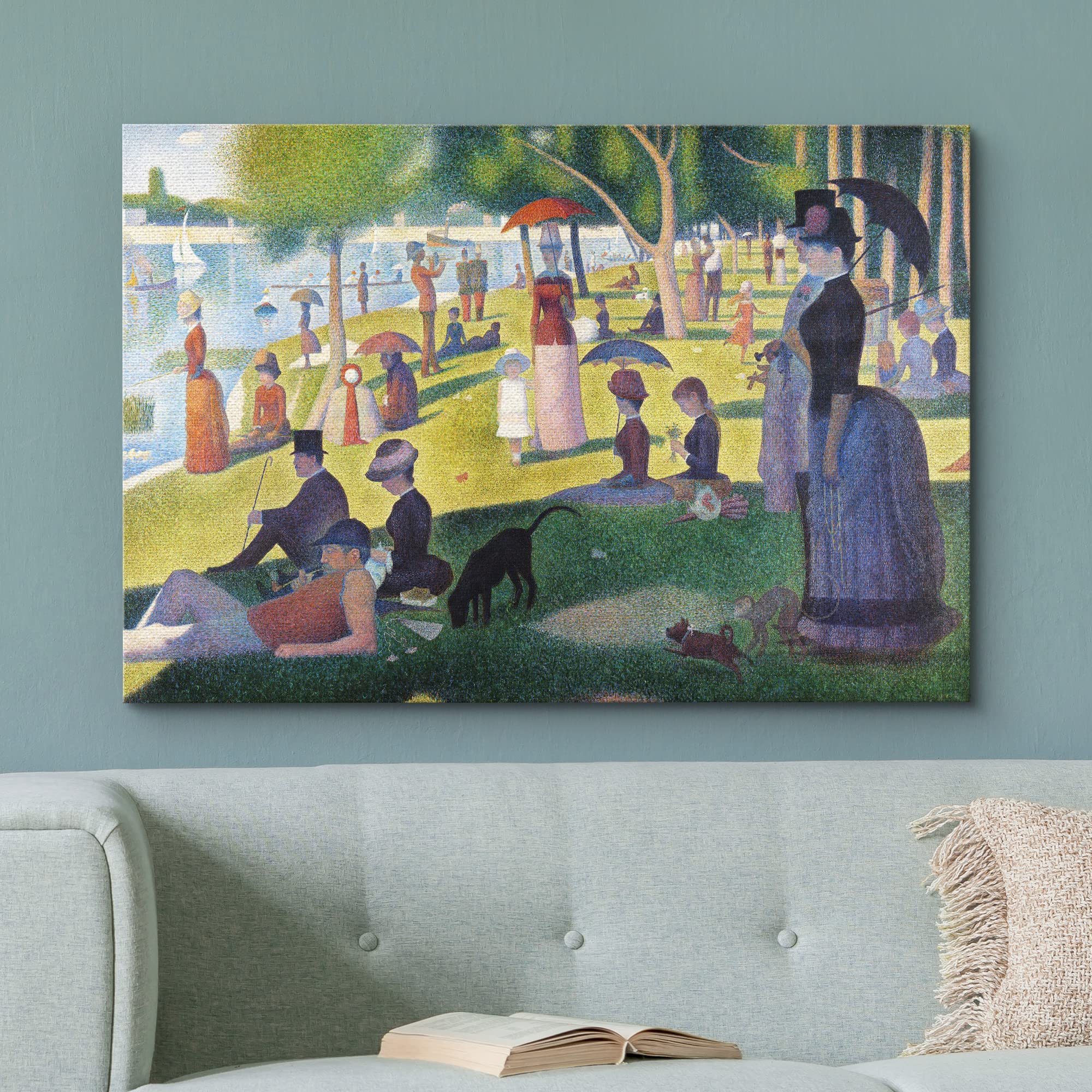 Wall26 Canvas Print Wall Art La Grande Jatte By George Seurat Historic Cultural Illustrations Fine Art Traditional Scenic Multic