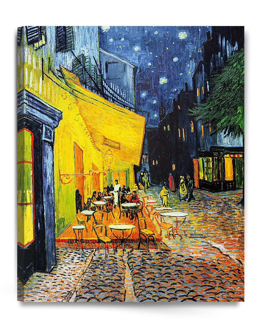 Decorarts - Cafe Terrace At Night, Vincent Van Gogh Reproductions. Giclee Canvas Print Wall Art For Home Wall Decor. 24X30X1.5 I