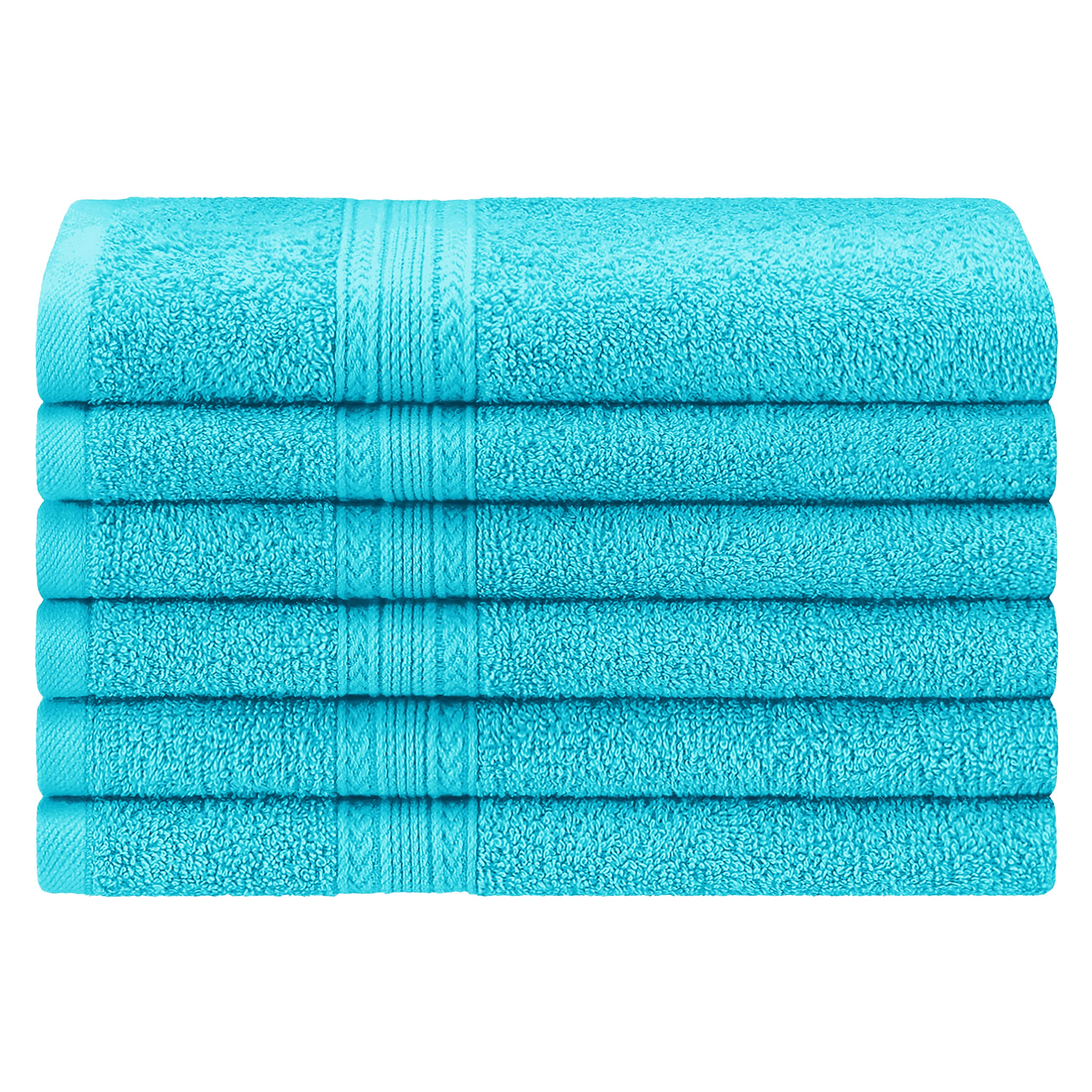 Superior Eco-Friendly Cotton 6-Piece Hand Towel Set, Small Towels For Spa, Resort, Hotel, Guest Bath, Kitchen, Quick Dry, Soft,