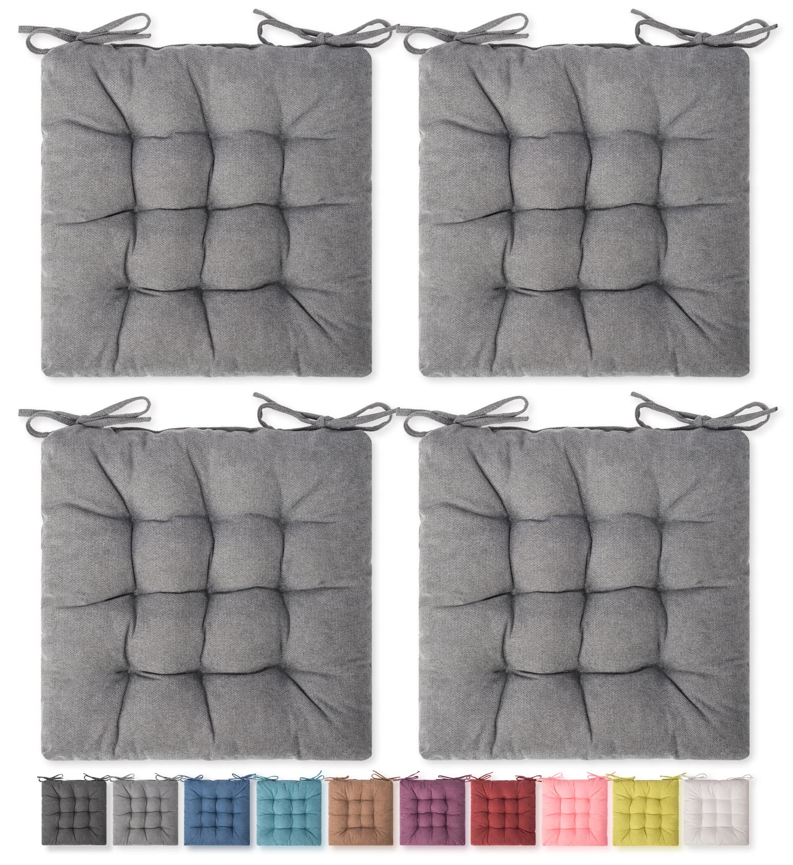 4 Pack Seat cushion, chair cushion, comfort chair Pads, chair Mat for Indoor, Outdoor Dining chair, Office chair, Desk chair