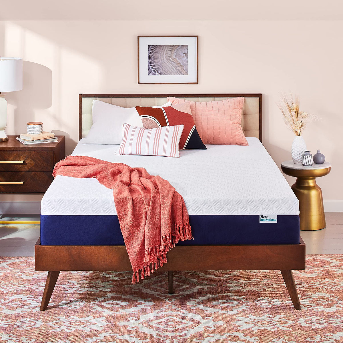 Sleep Innovations Shiloh 14 Inch Memory Foam Mattress With Ventilated Suretemp?Foam For Breathability, Full Size, Bed In A Box,