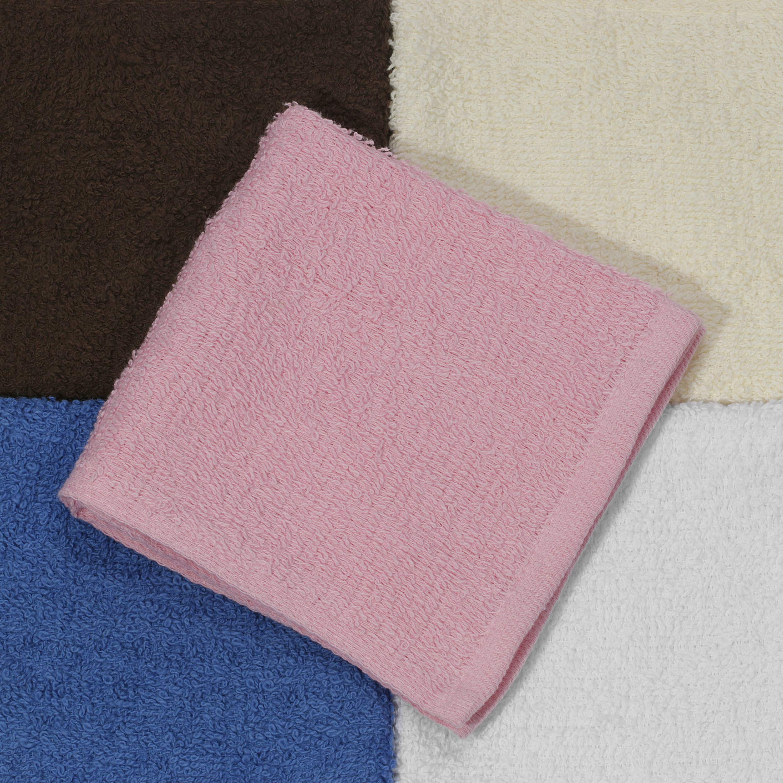SIMPLI-MAGIC 79264C Cotton Washcloths  Size: 12?x12?  Multi Color  (Pack of 8  400 Count Total)