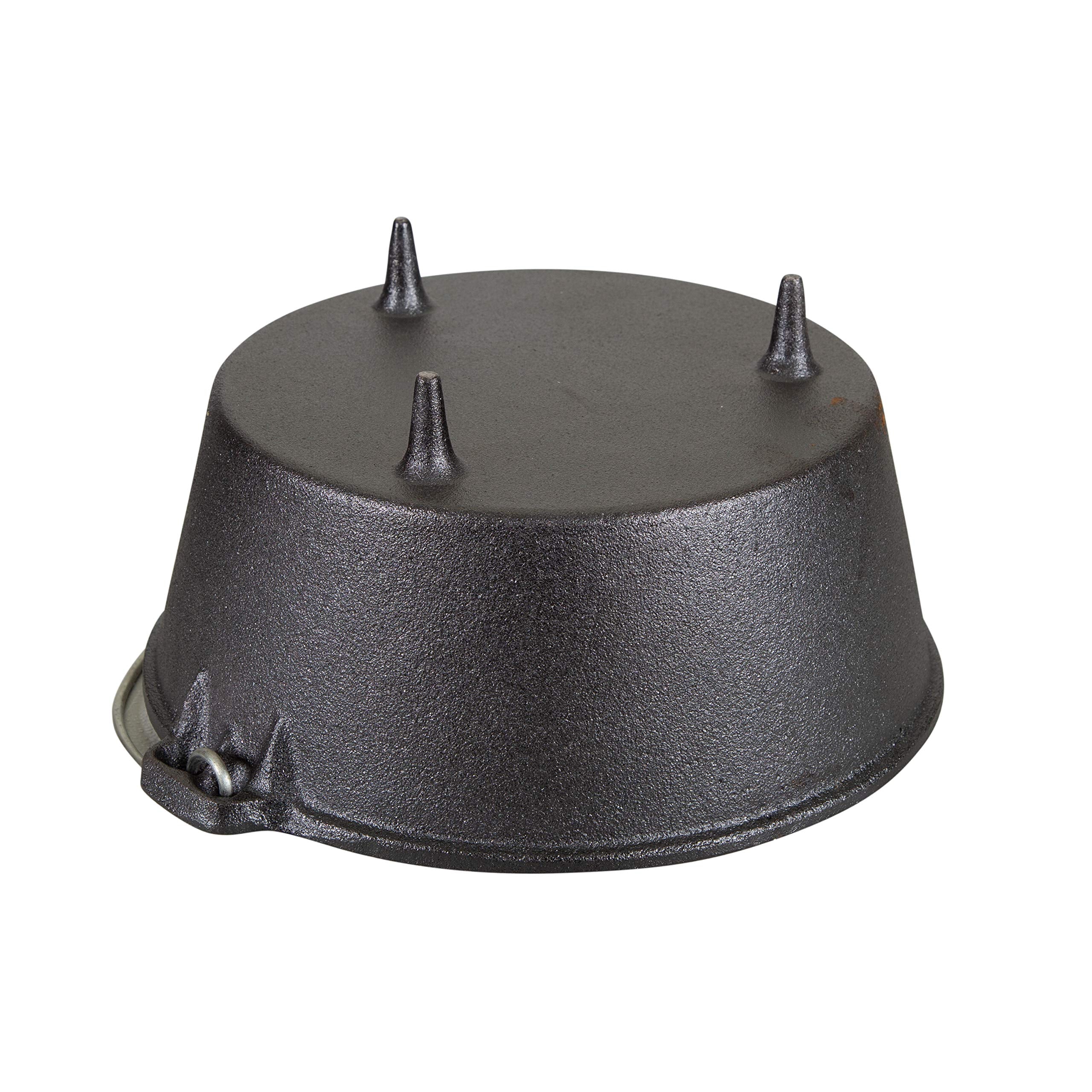 Stansport 4 Qt Pre-Seasoned Cast Iron Dutch Oven With Legs (16021), Dark Grey