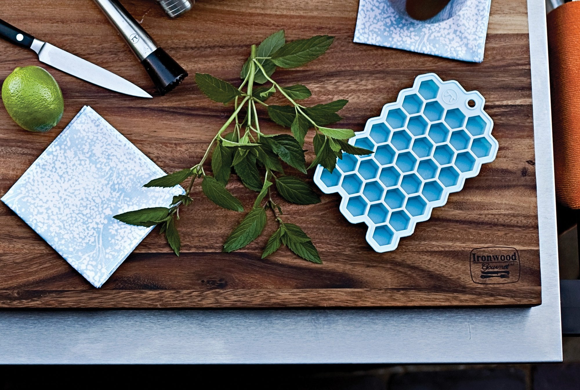 Outset Hex Ice Cube Mold  Silicone  Small