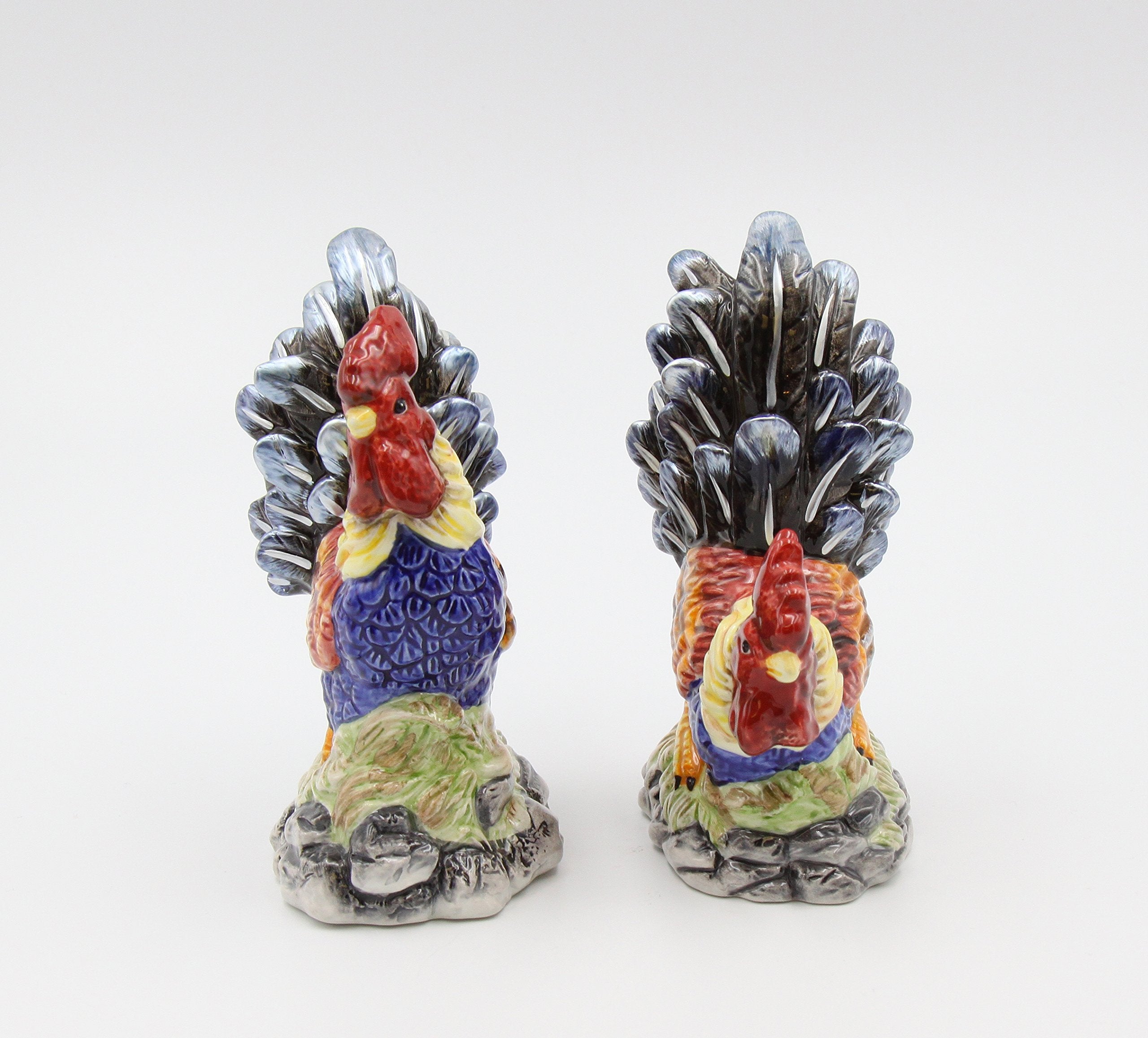 Appletree Design Barn Yard Rooster Salt and Pepper Set  4-1/2-Inch